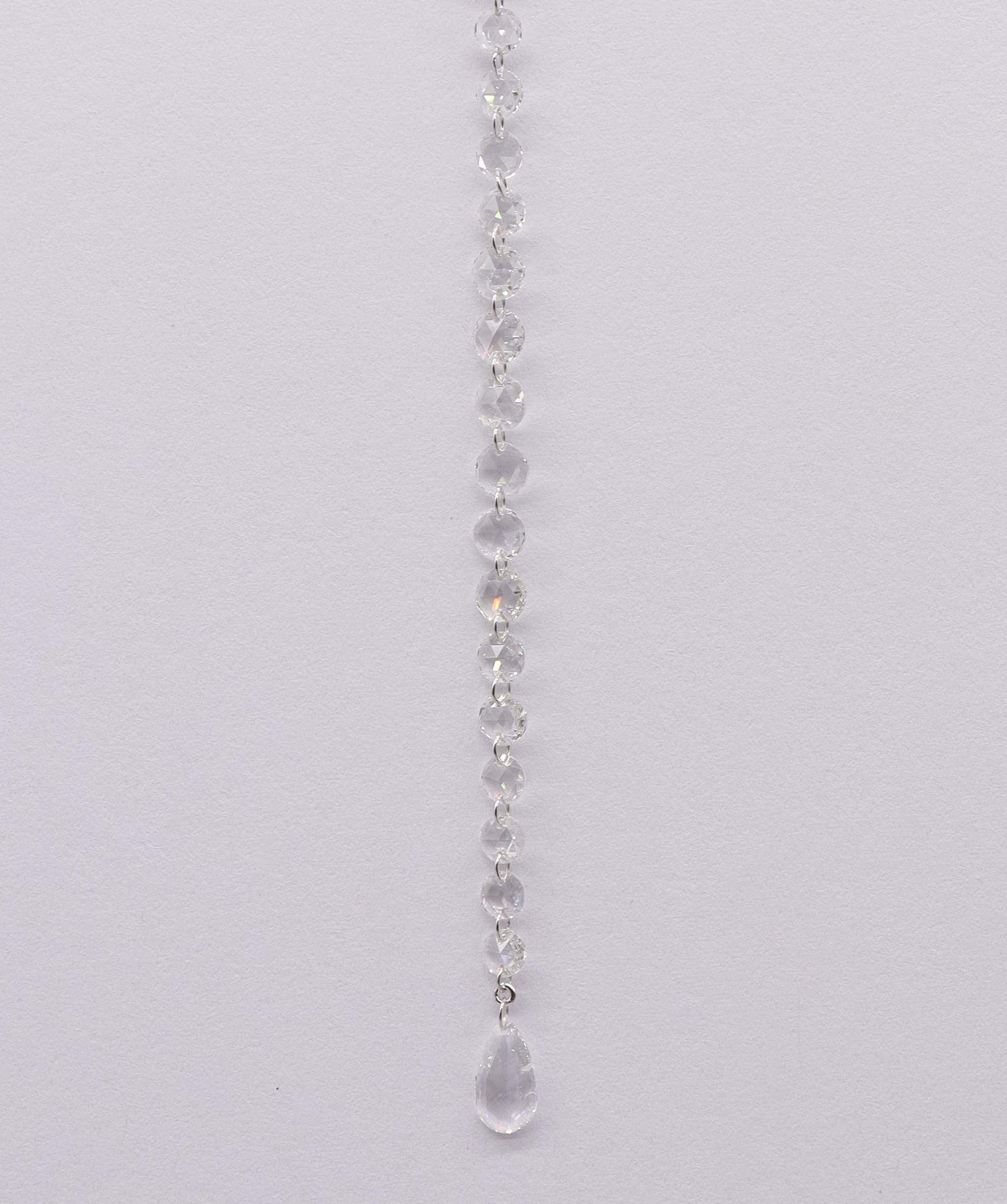 Luxury Promise 18K GOLD & Rose cut Diamond Necklace DXBS5663