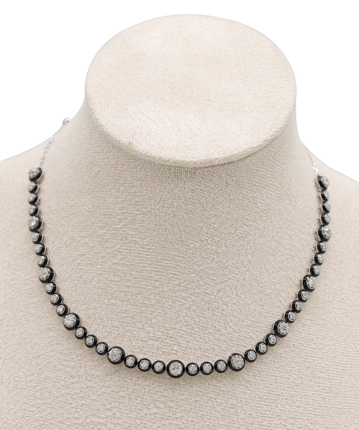Luxury Promise 18k WG Bubble Necklace DXBS6661