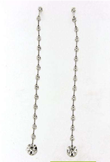 Luxury Promise 18K WG EARRINGS WITH DIAMOND DD 2p 0.11Ct DD 28p 0.20Ct WG 3.600G EK048-17878