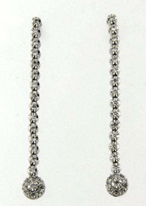 Luxury Promise 18K WG EARRINGS WITH DIAMOND DD 50p 0.34Ct WG 2.700G EK445-17888