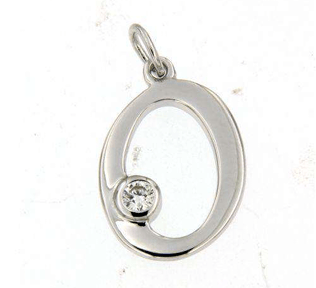 Luxury Promise 18K WG PENDANT WITH DIAMOND DD 1p 0.05Ct WG 1.200G P18862-14119