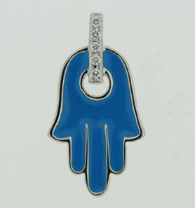 Luxury Promise 18K WG PENDANT WITH DIAMOND DD 5p 0.03Ct WG 1.500G P18486-13894