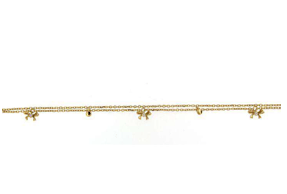 Luxury Promise 18K YG BRACELET WITH DIAMOND DD 3p 0.04Ct YG 2.900G BR2168-3502