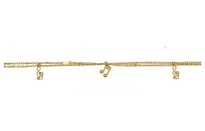 Luxury Promise 18K YG BRACELET WITH DIAMOND DD 6p 0.03Ct YG 3.300G BR2187-3511