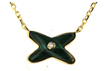 Luxury Promise 18K YG PENDANT WITH DIAMOND AND GEMS DD 1p 0.02Ct ML 1p 1.64Ct YG 2.450G P19556-15232A