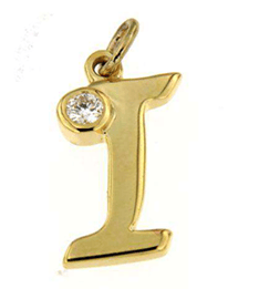 Luxury Promise 18K YG PENDANT WITH DIAMOND DD 1p 0.05Ct YG 1.000G P18856-14087b