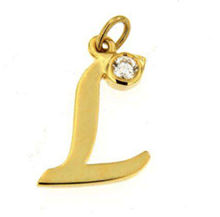 Luxury Promise 18K YG PENDANT WITH DIAMOND DD 1p 0.05Ct YG 1.100G P18859-14090