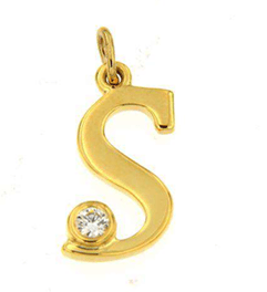 Luxury Promise 18K YG PENDANT WITH DIAMOND DD 1p 0.05Ct YG 1.100G P18866-14256