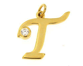 Luxury Promise 18K YG PENDANT WITH DIAMOND DD 1p 0.05Ct YG 1.300G P18867-14098