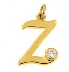 Luxury Promise 18K YG PENDANT WITH DIAMOND DD 1p 0.05Ct YG 1.300G P18873-14104