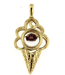 Luxury Promise 18K YG PENDANT WITH GEMS RD 1p 0.47Ct YG 2.600G P19326-14667
