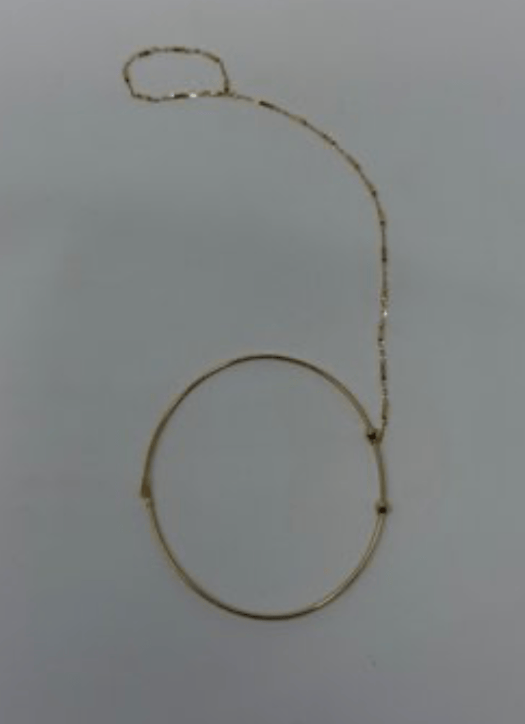 Luxury Promise 18ky 1.82g open cuff hand chain AFI039
