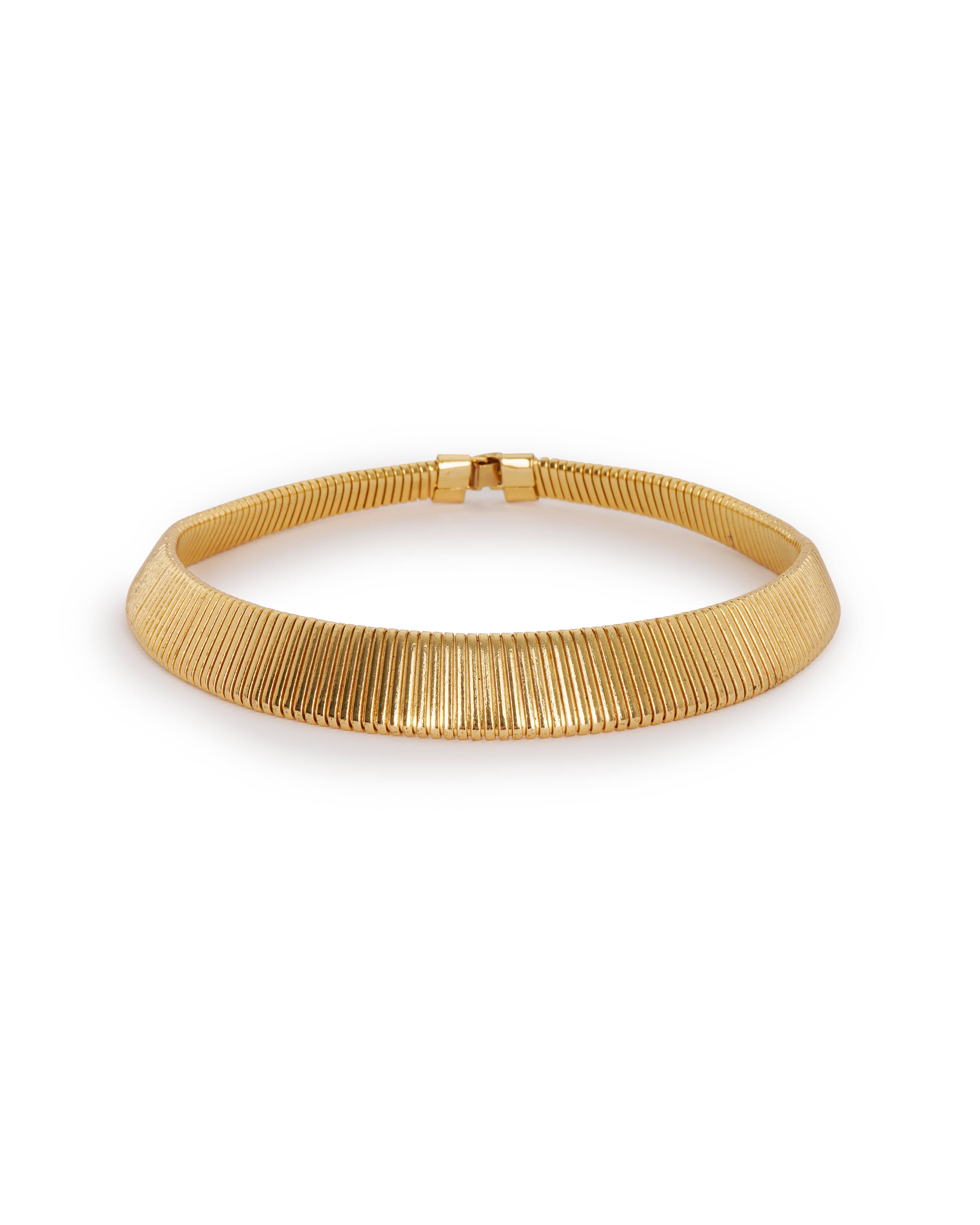 Luxury Promise 1970's gold neck cuff  ALTC0532