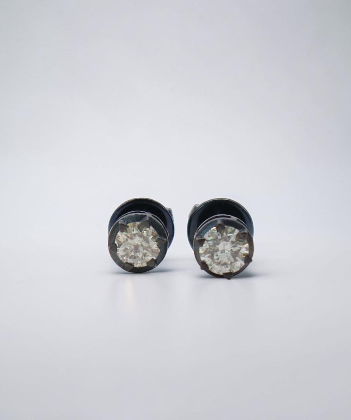 Luxury Promise 1ct Diamond pair in Rhodium prong set DXBS6646
