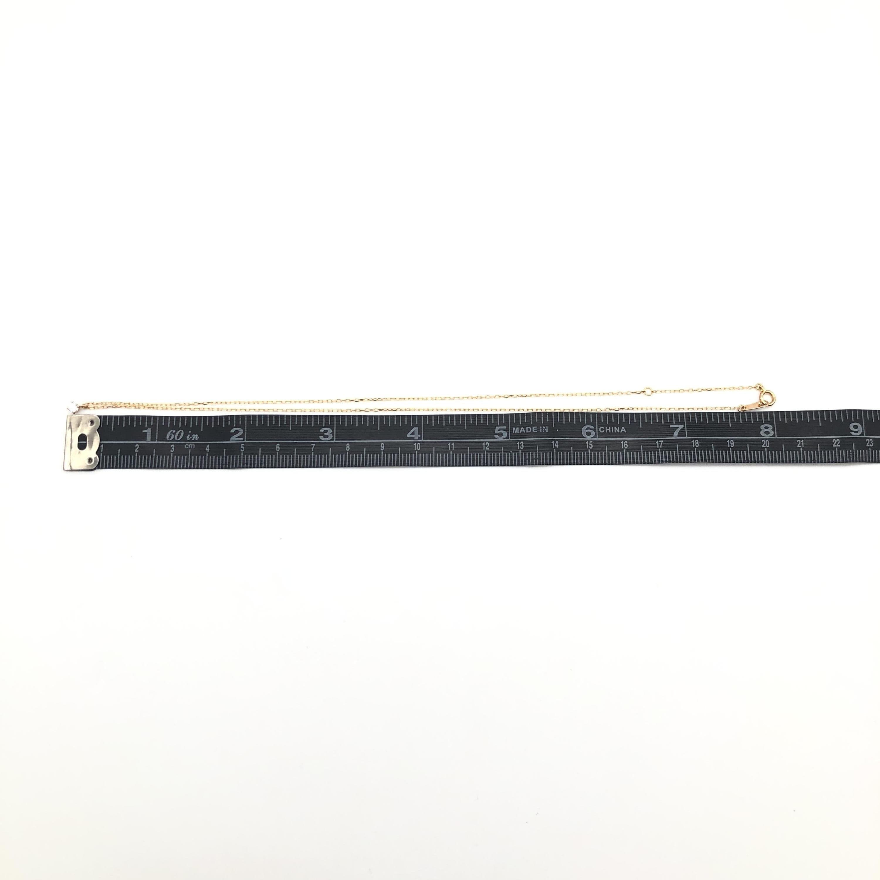 Luxury Promise 1P Diamond Necklace, D(0.10ct), K18PG, 1.3g, 16inch ALC3353