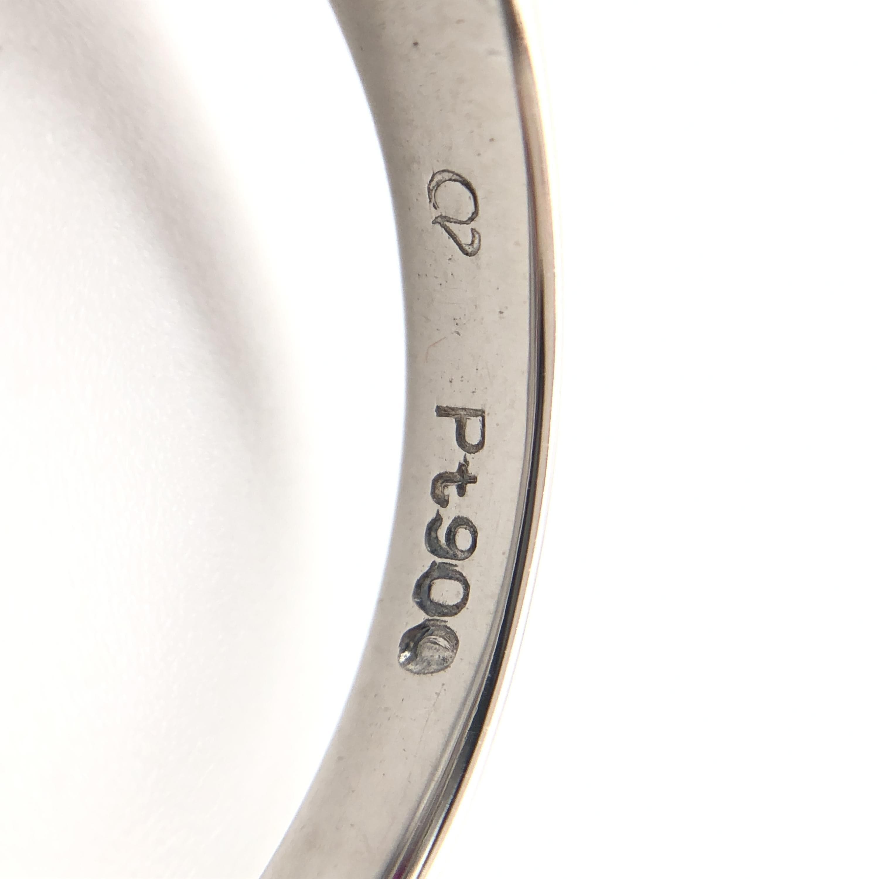 Luxury Promise 1P Gemstone & Diamond Ring, SG(1.00ct), D(0.48ct), PT900, 5.8g, US Size 5.5 ALC3349