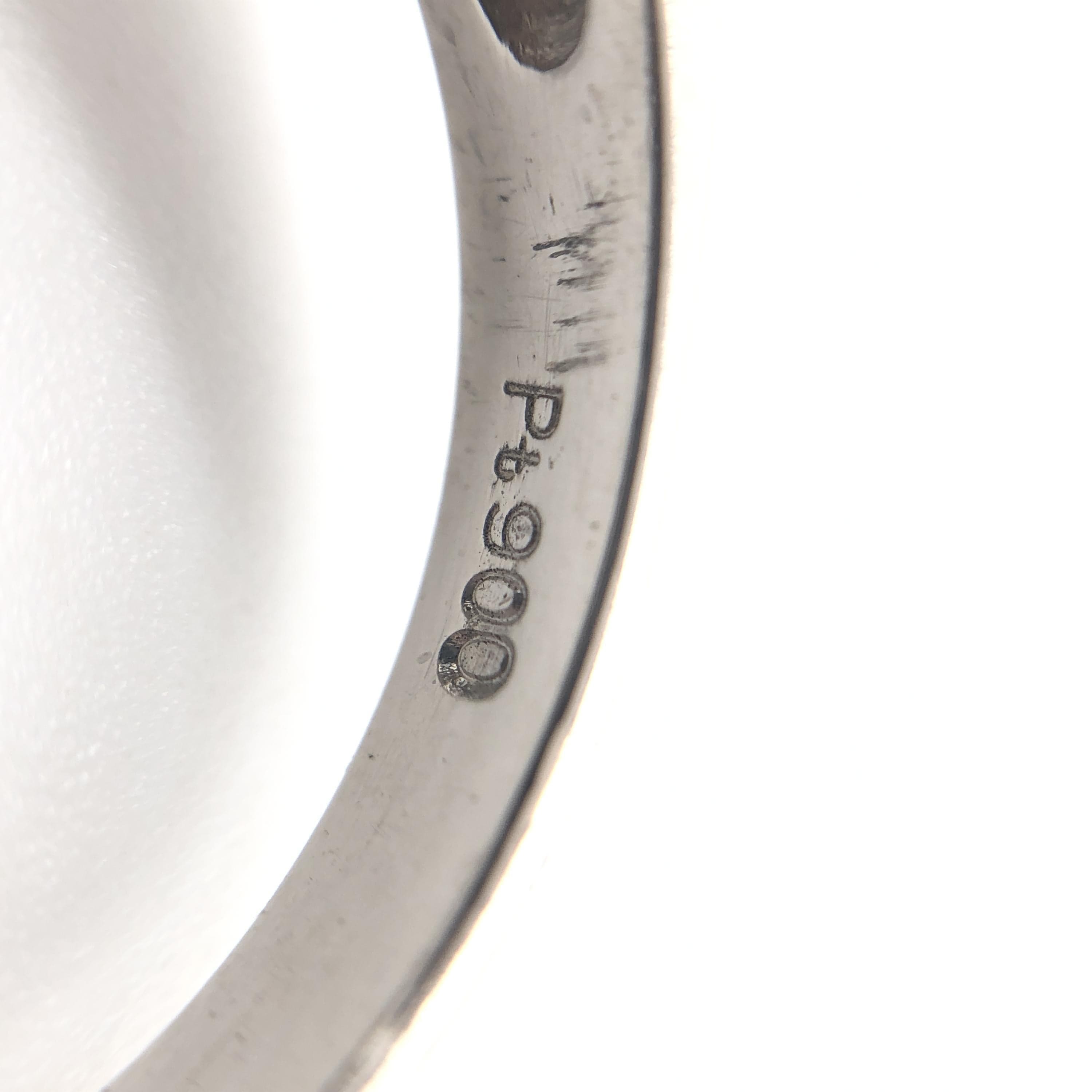 Luxury Promise 1P Pearl & 2P Diamond Ring, P(Aprox 10.2mm), D(0.322ct), PT900, 7.1g, US Size 6.5 ALC3319