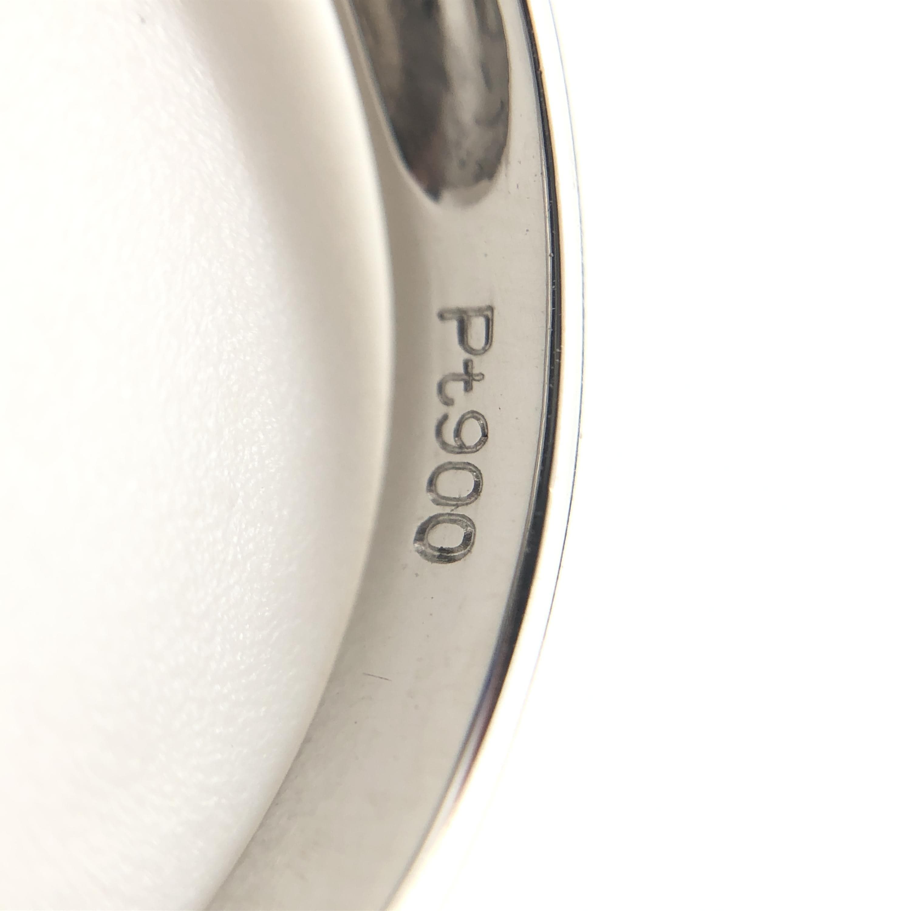 Luxury Promise 1P Sapphire & Diamond Ring, S(0.38ct), D(0.15ct), PT900, 3.9g, US Size 6, Setting Included ALC3346