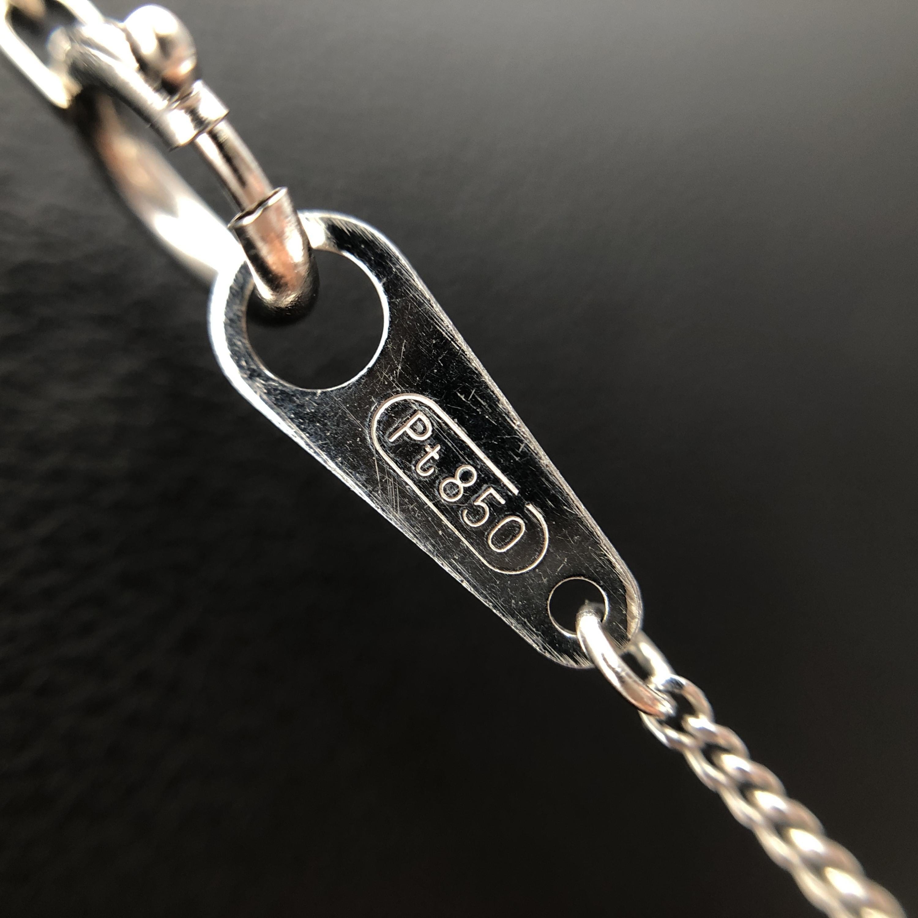 Luxury Promise 1P Sapphire & Dimond Necklace, S(1.00ct), D(0.15ct), PT900/PT850, 4.4g, 16inch ALC3330