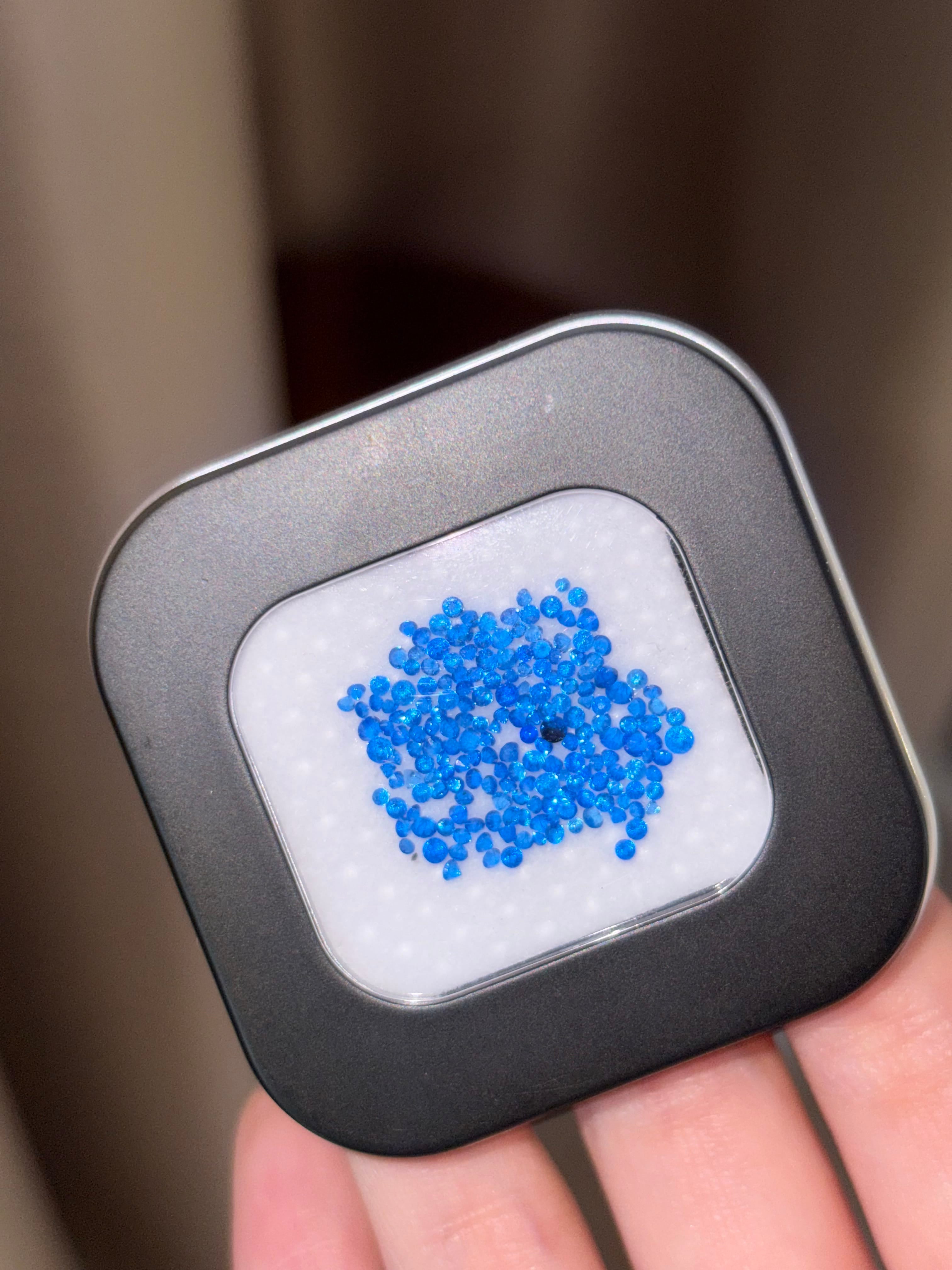 Luxury Promise 2.03ct German Hauyne Electric Blue DXBCS3926