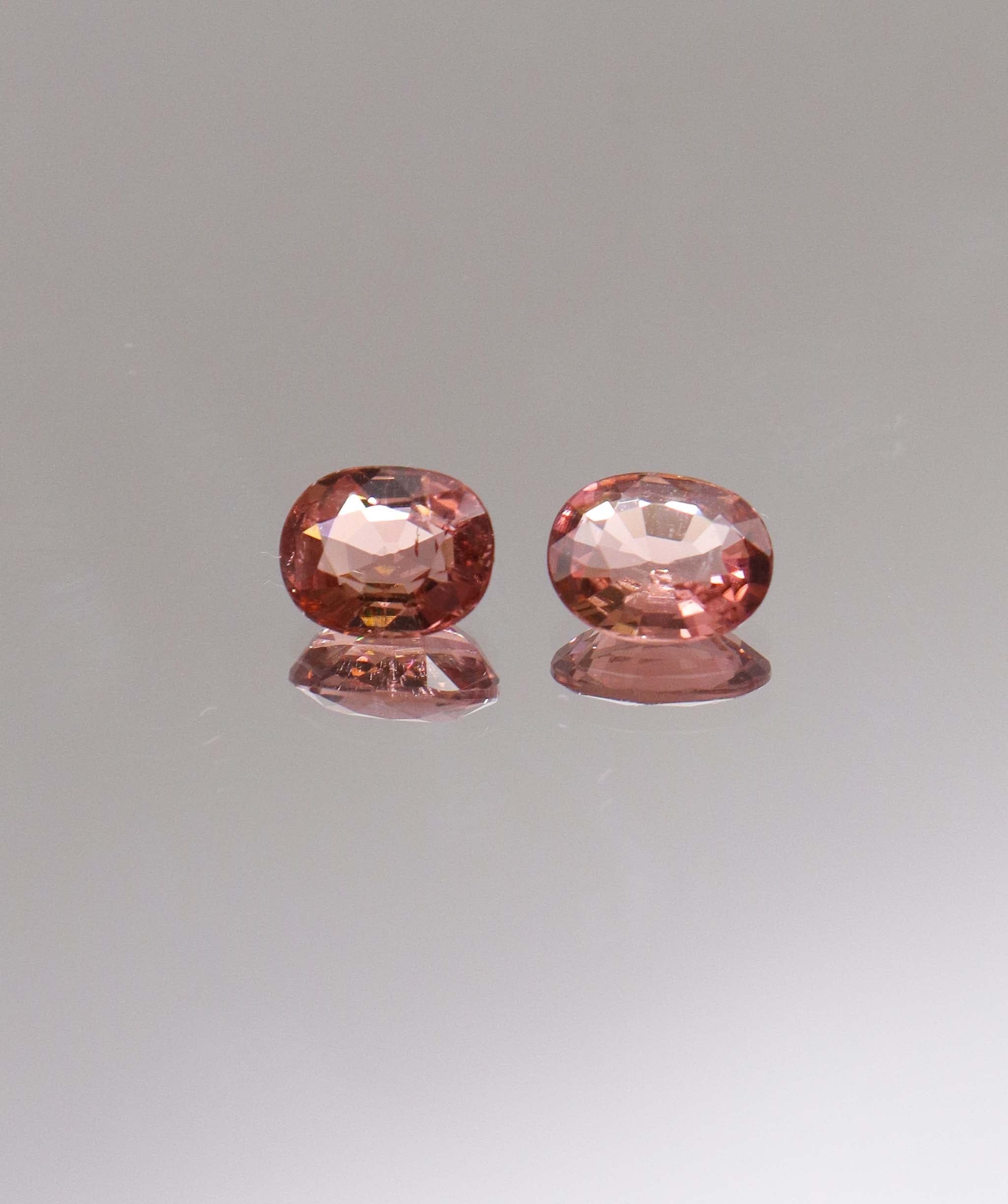 Luxury Promise 2.03ct Padparadscha Tourmaline PAIR Afghan DXBCS0293