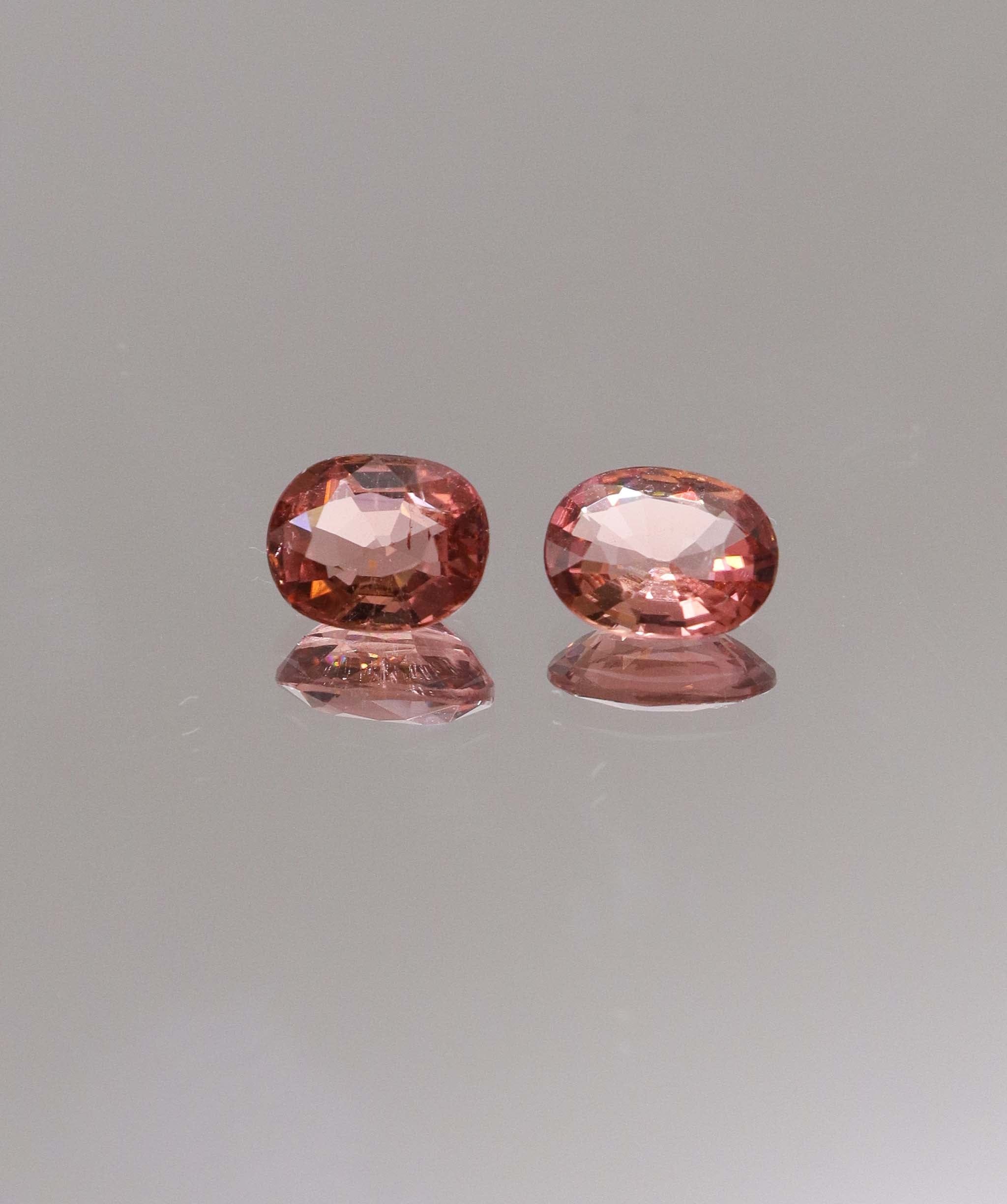 Luxury Promise 2.03ct Padparadscha Tourmaline PAIR Afghan DXBCS0293