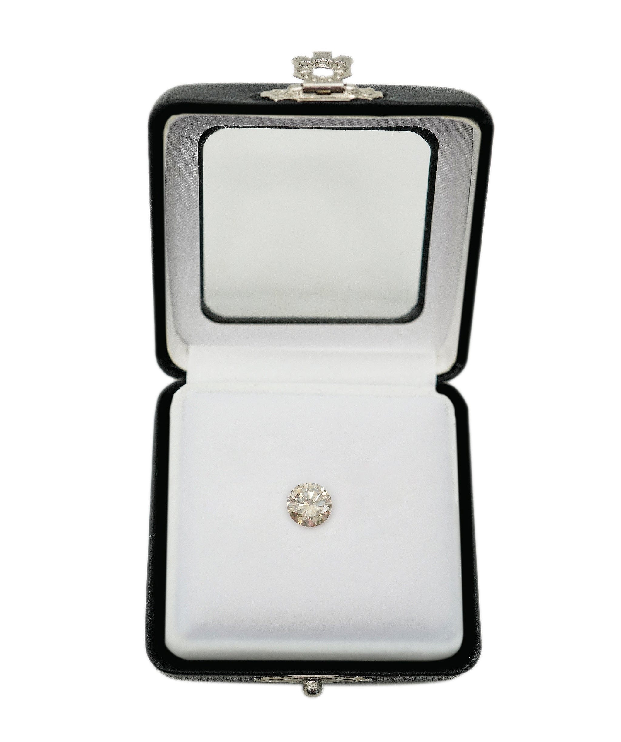 Luxury Promise 2.1 ct CHAMPAGNE ROUND SHAPE DIAMOND ANC-S33-57