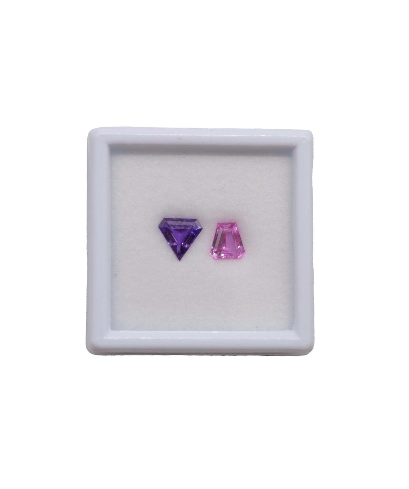 Luxury Promise 2.11CT  NATURAL PINK & PURPLE SAPPHIRE (PAIR)  MS 18788