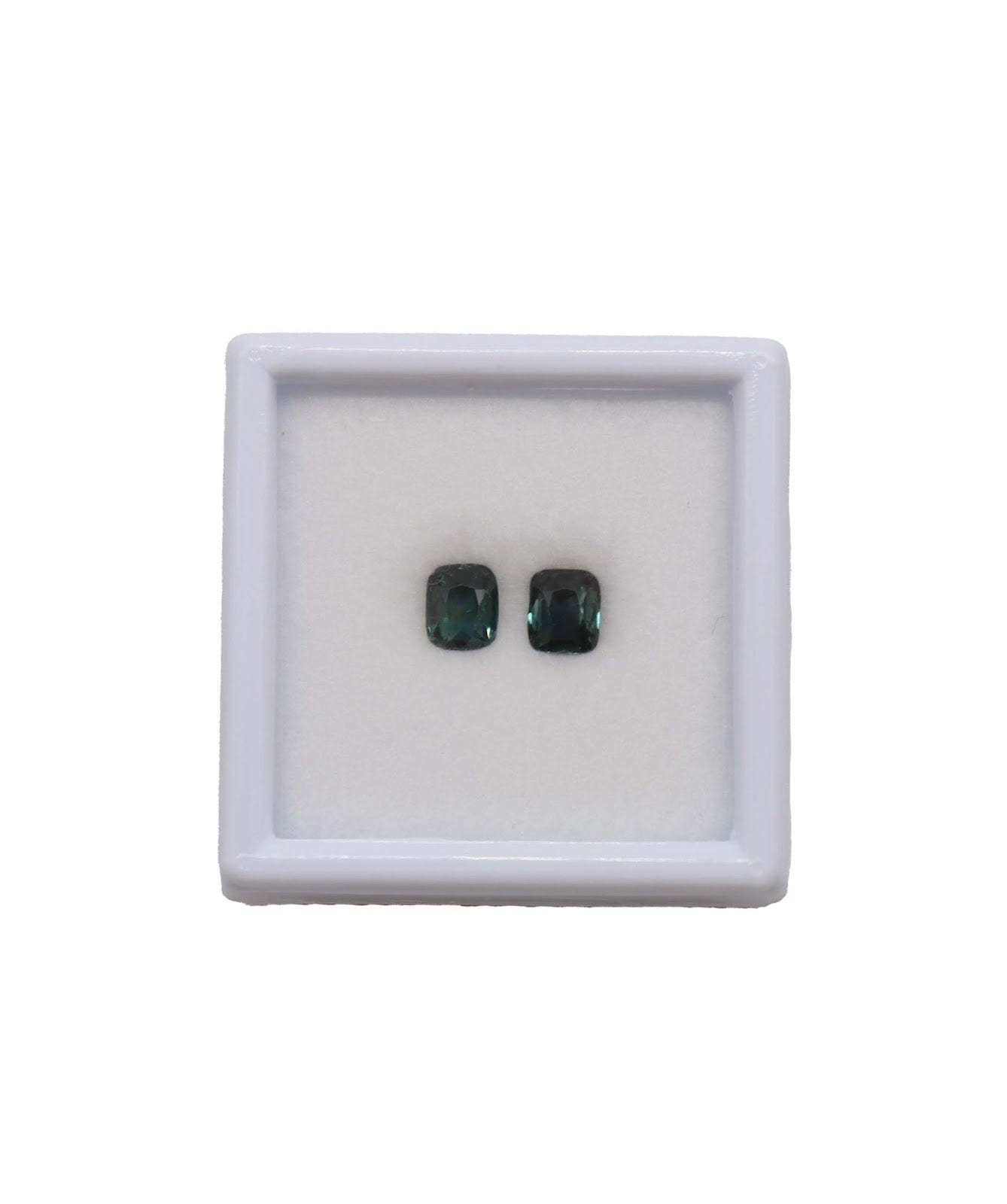 Luxury Promise 2.13CT  NATURAL TEAL SAPPHIRE (PAIR)  MS 18771-18