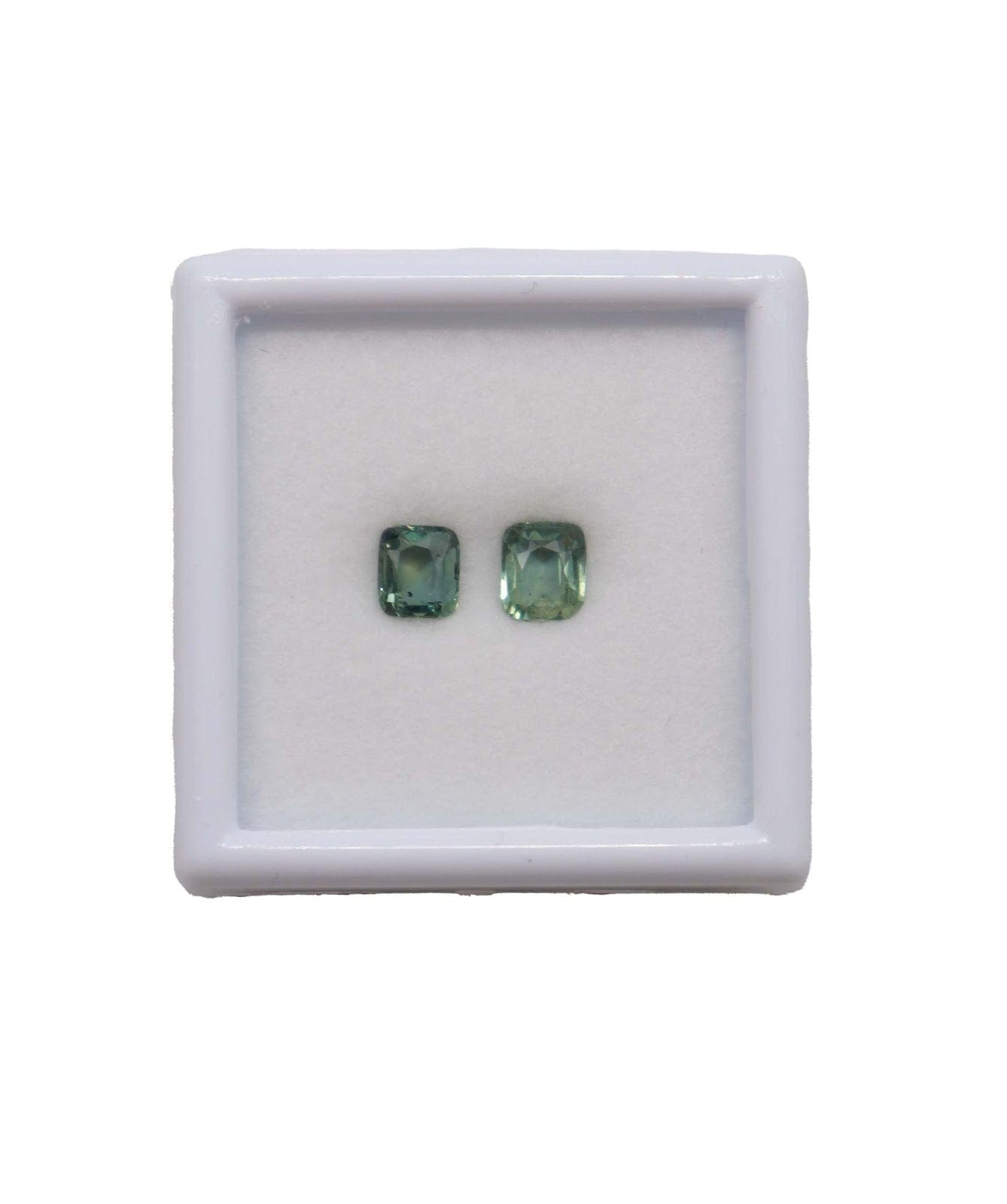 Luxury Promise 2.13CT  NATURAL TEAL SAPPHIRE (PAIR)  MS 18771-3