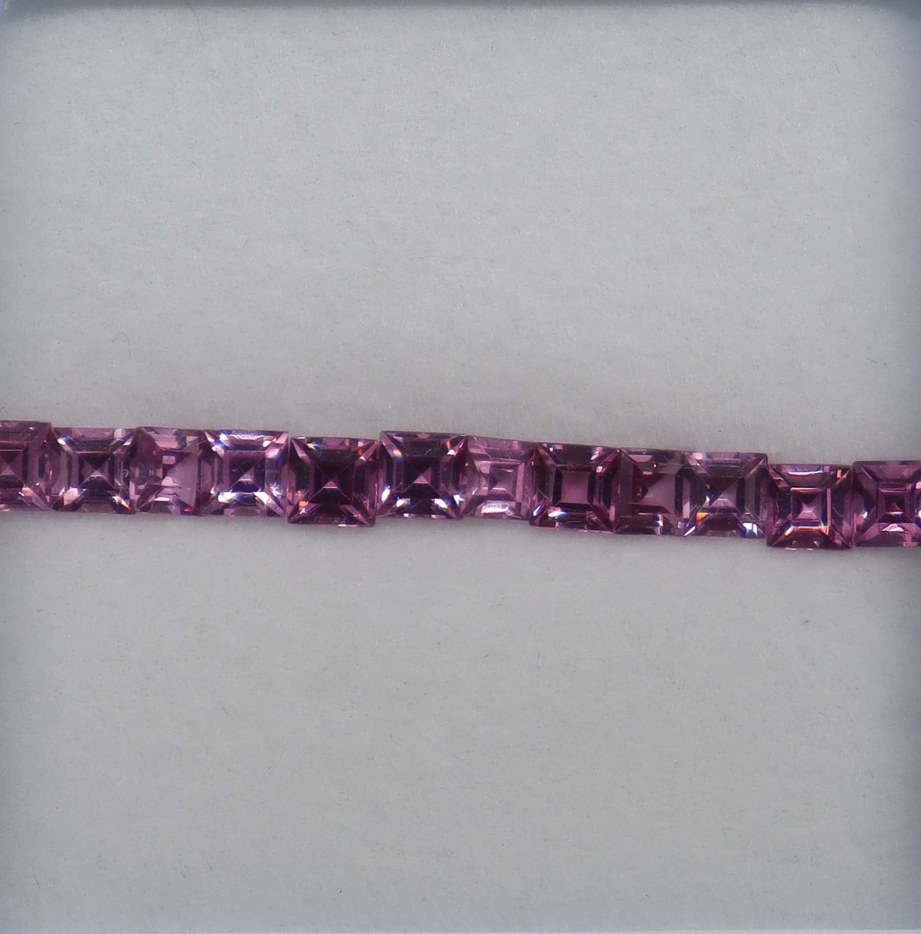 Luxury Promise 2.15ct Rhodolite Princess 12pcs DXBCS2251