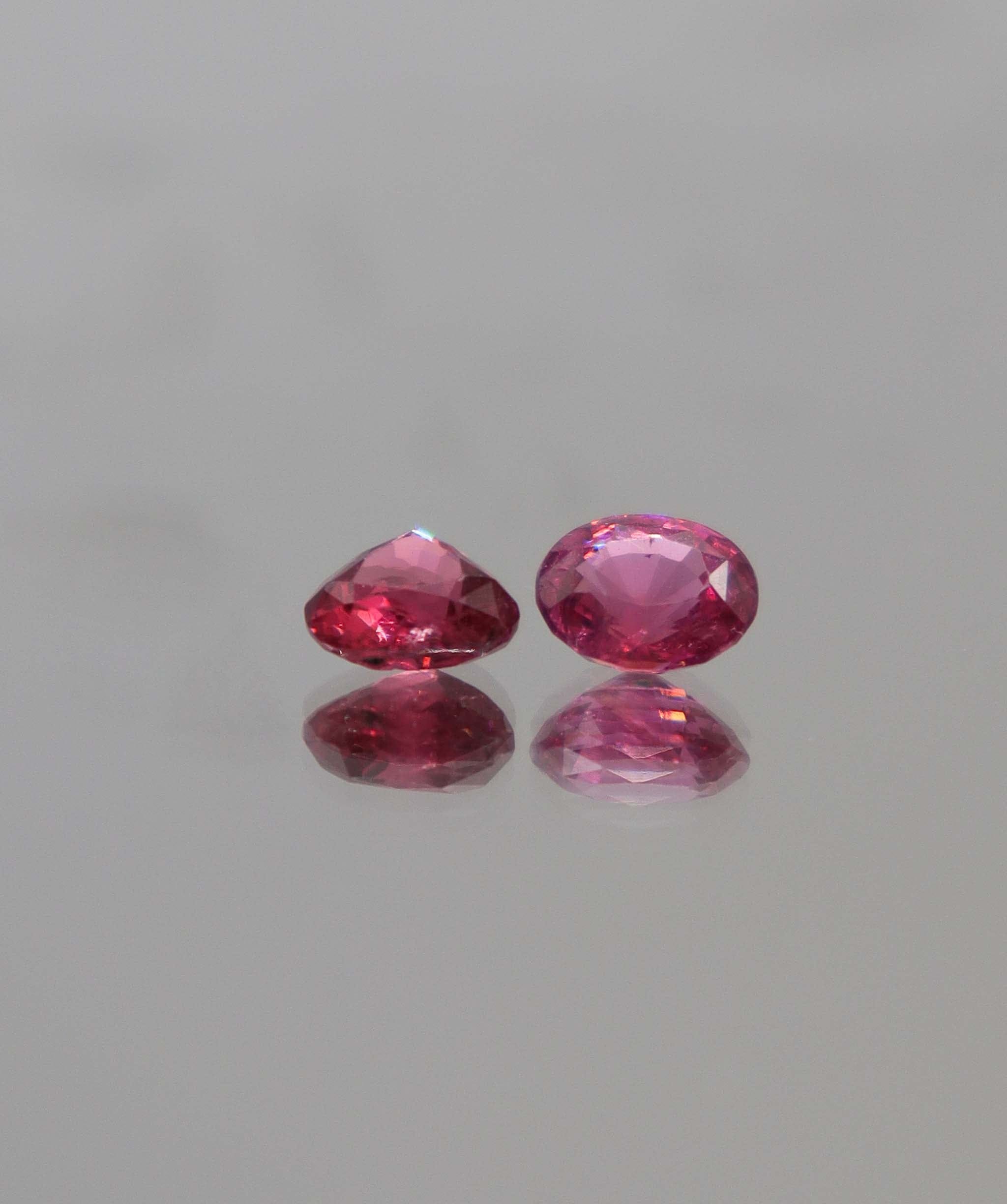 Luxury Promise 2.17ct Hot Pink Mahenge Spinels Moi et Toi DXBCD0329