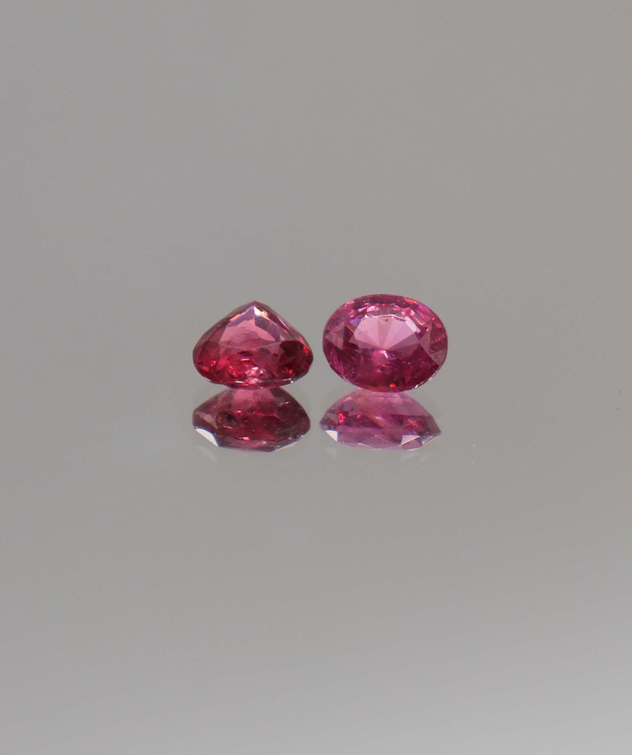 Luxury Promise 2.17ct Hot Pink Mahenge Spinels Moi et Toi DXBCD0329