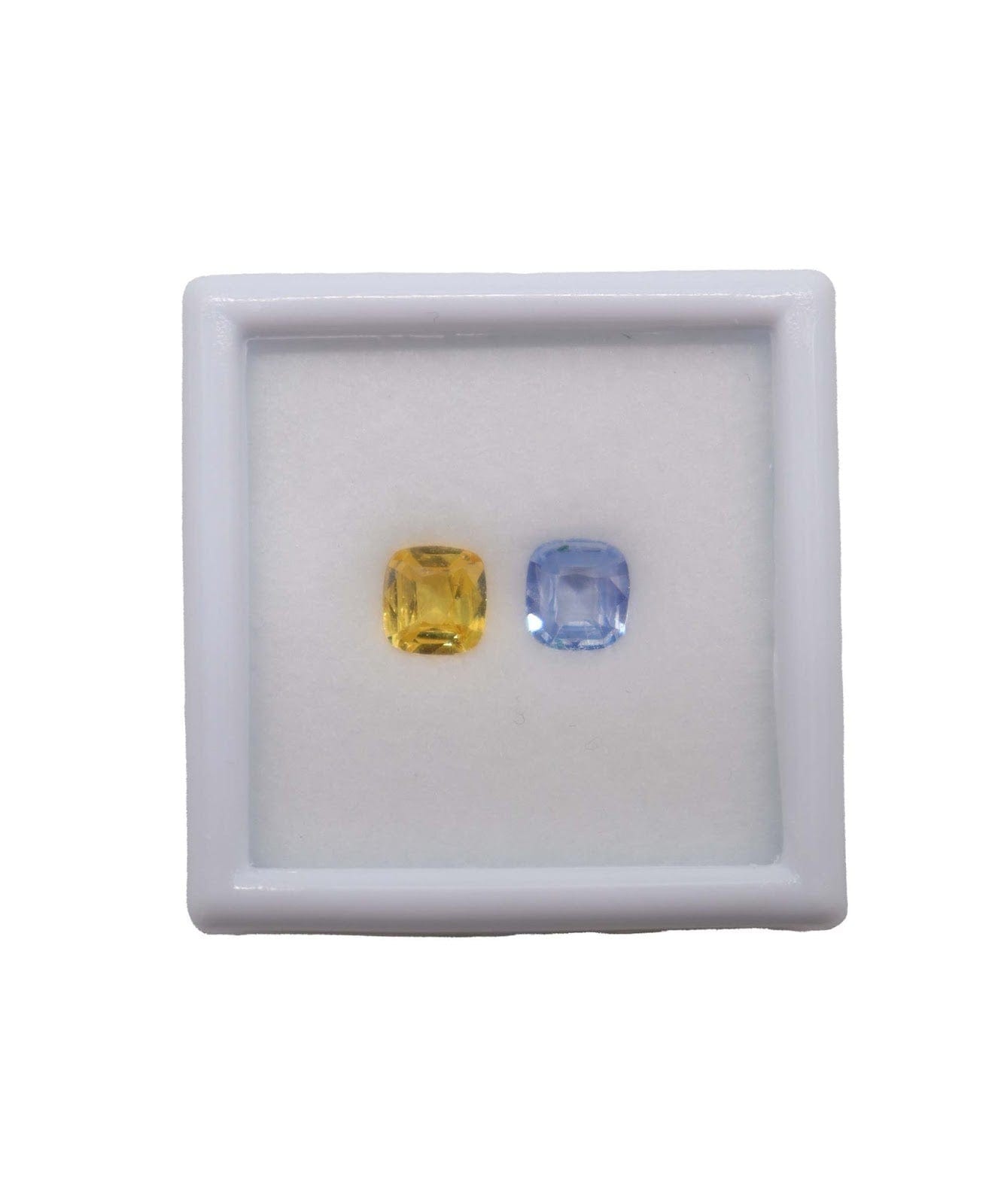 Luxury Promise 2.28CT  NATURALLY HEATED BLUE & YELLOW SAPPHIRE (PAIR)  MS 18770-06