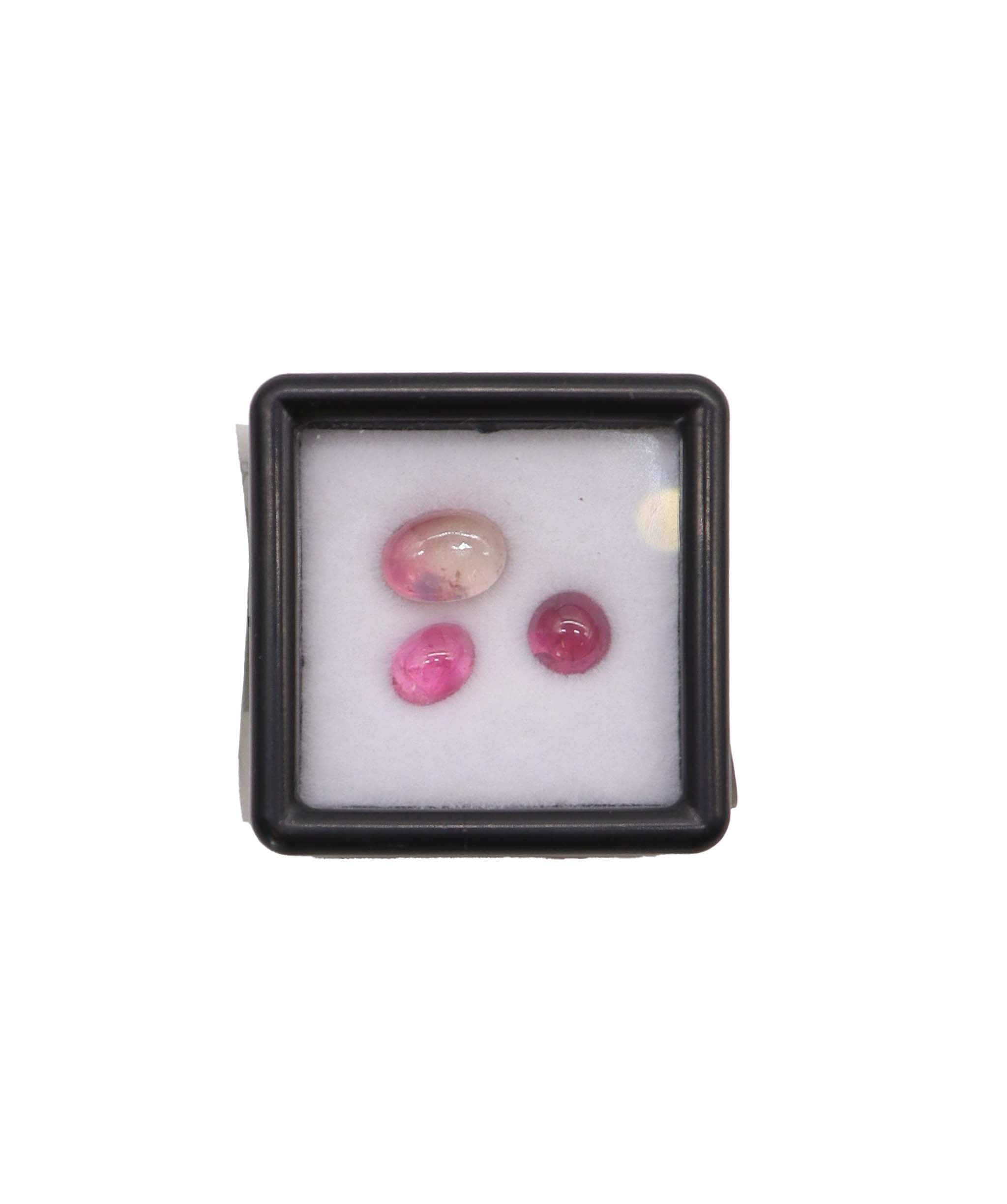 Luxury Promise 2.37ct Pink Trilogy Tourmaline Set RDC0778