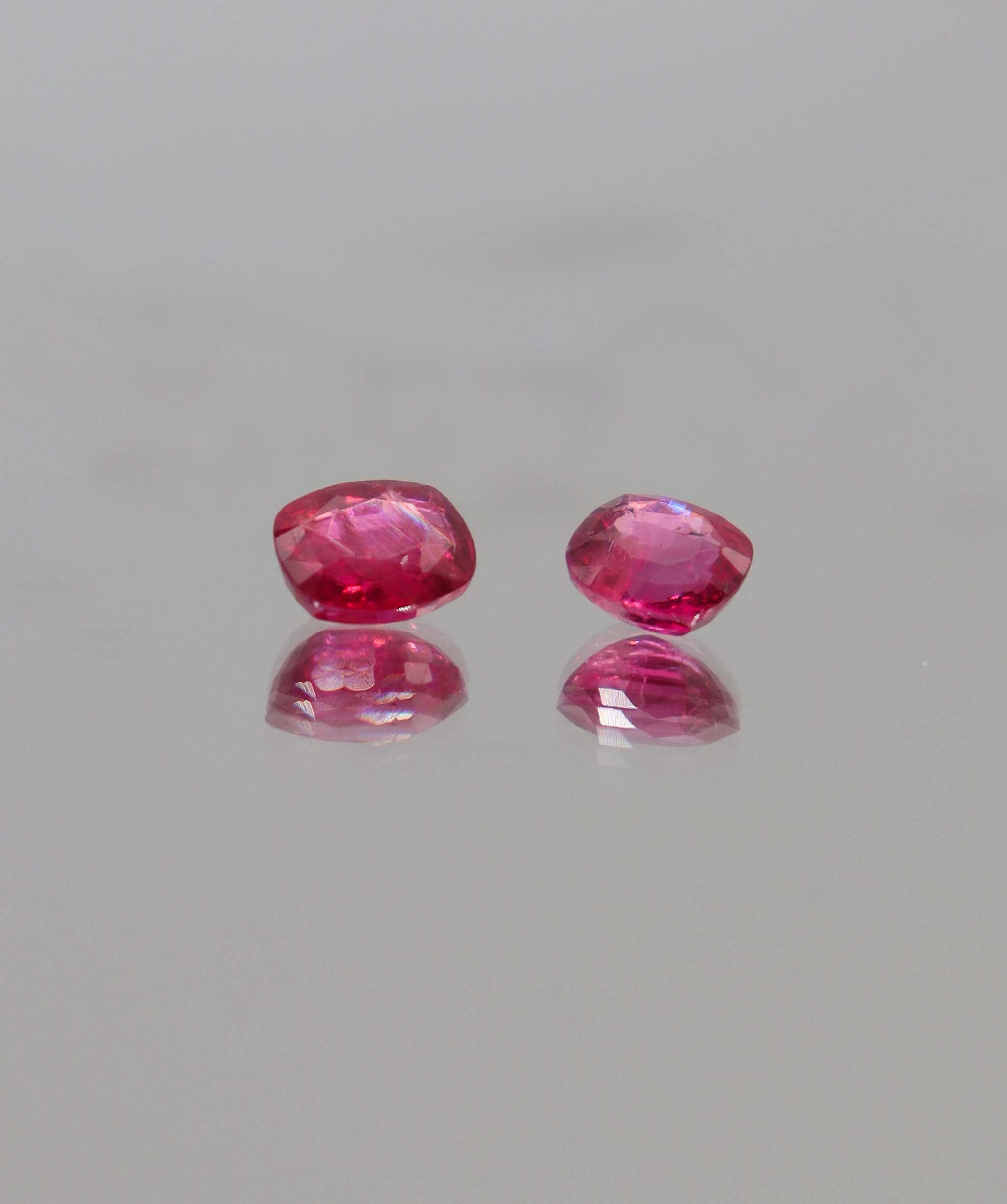 Luxury Promise 2.44ct Hot Pink Mahenge Spinels Moi et Toi DXBCD0309