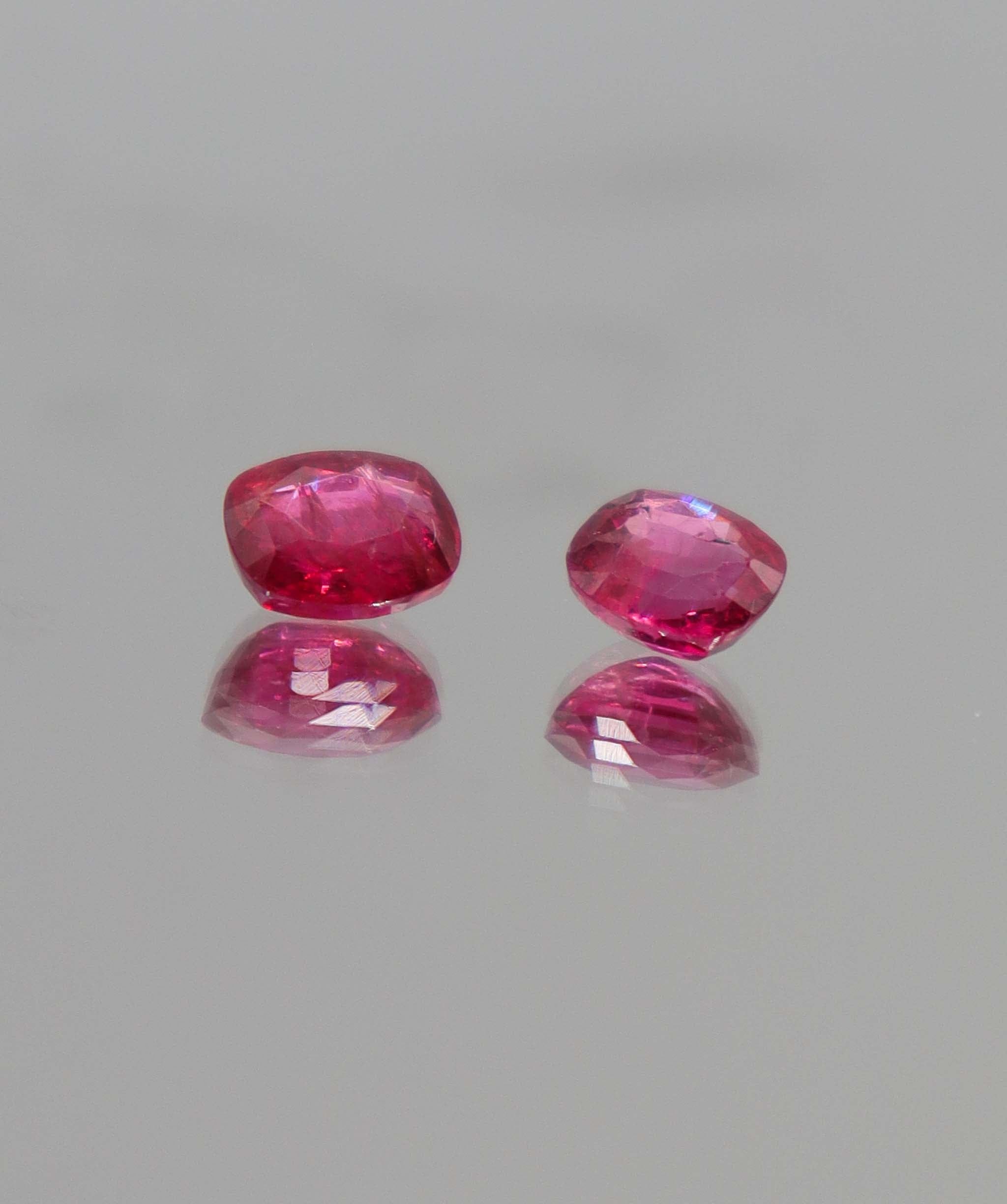 Luxury Promise 2.44ct Hot Pink Mahenge Spinels Moi et Toi DXBCD0309