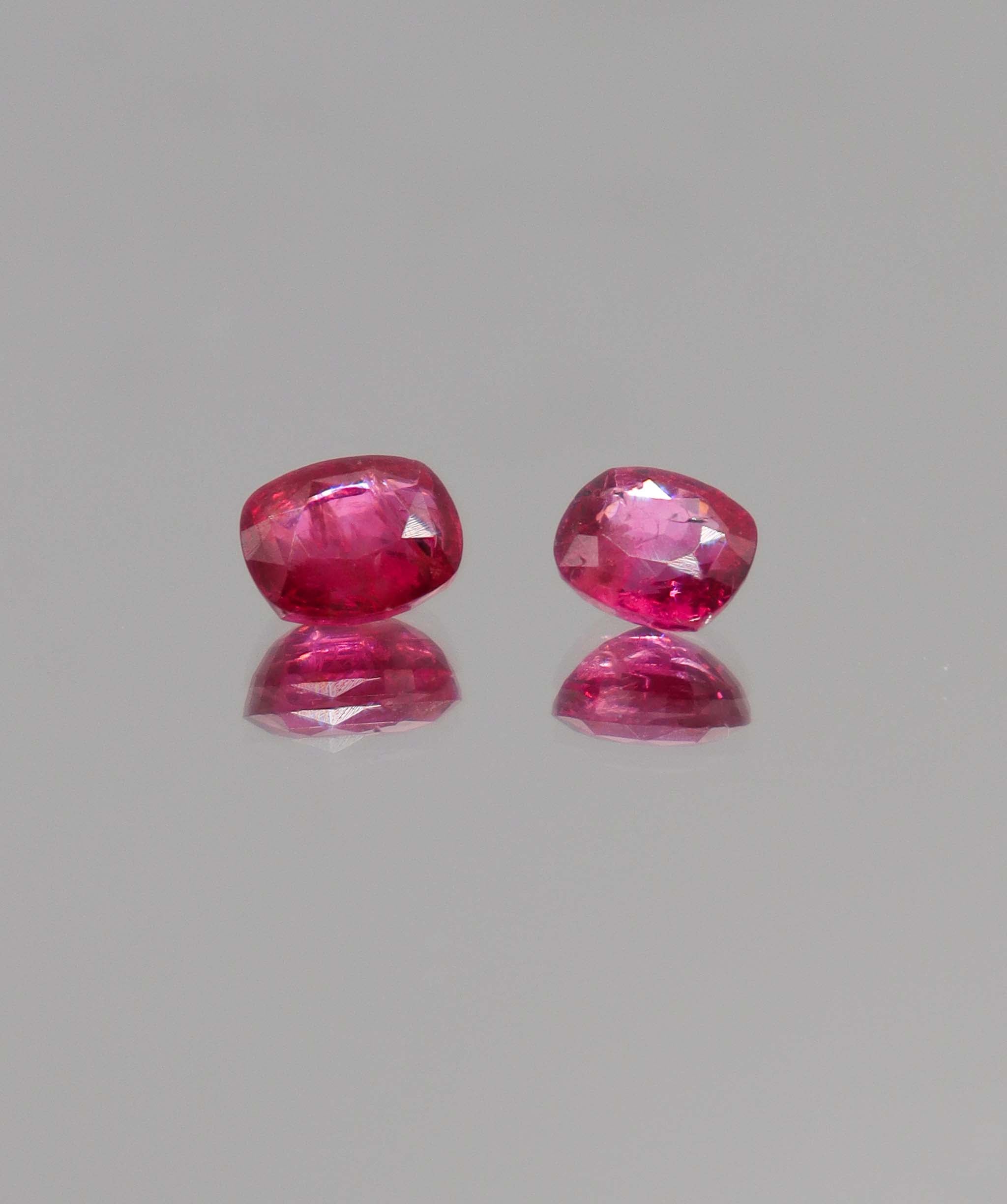 Luxury Promise 2.44ct Hot Pink Mahenge Spinels Moi et Toi DXBCD0309