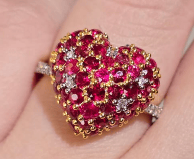 Luxury Promise 2.44ct Unheated Burma Red Spinel Ring SKH1075