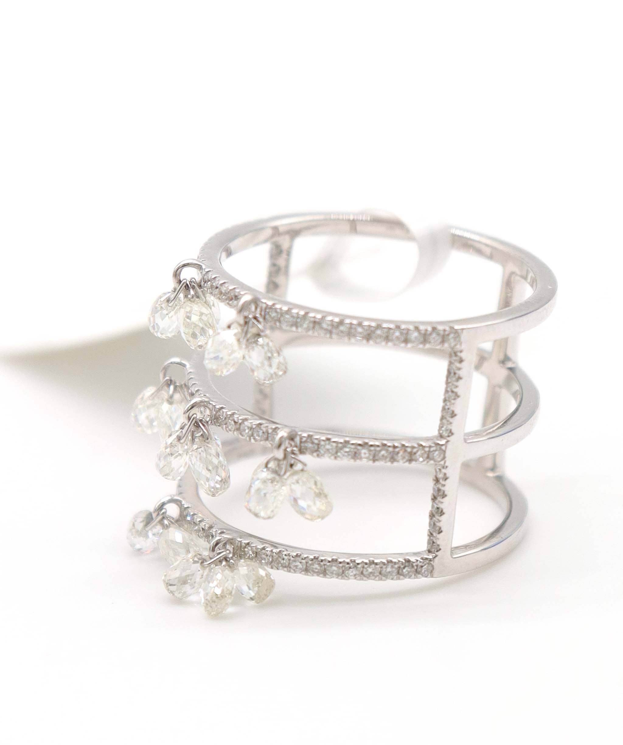 Luxury Promise 2.60ct SMALL DIAMONDS WHITE BRIO RING R4462