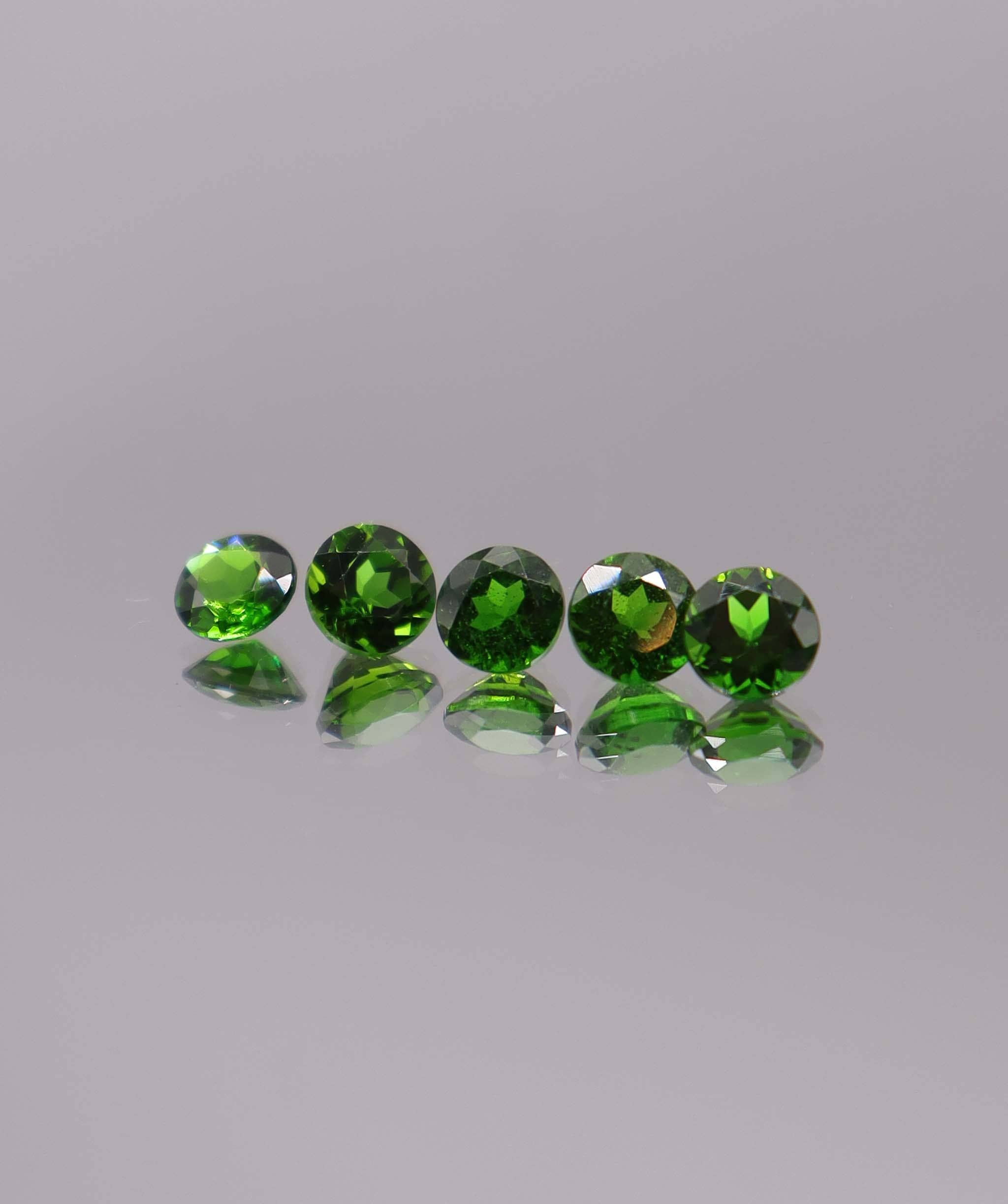 Luxury Promise 2.73ct Chrome Diopside Round 5pcs DXBCS3243