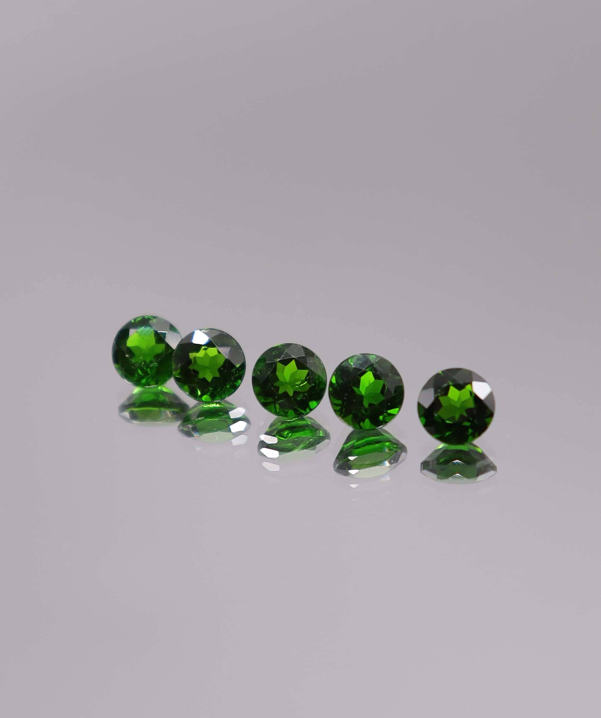 Luxury Promise 2.73ct Chrome Diopside Round 5pcs DXBCS3245