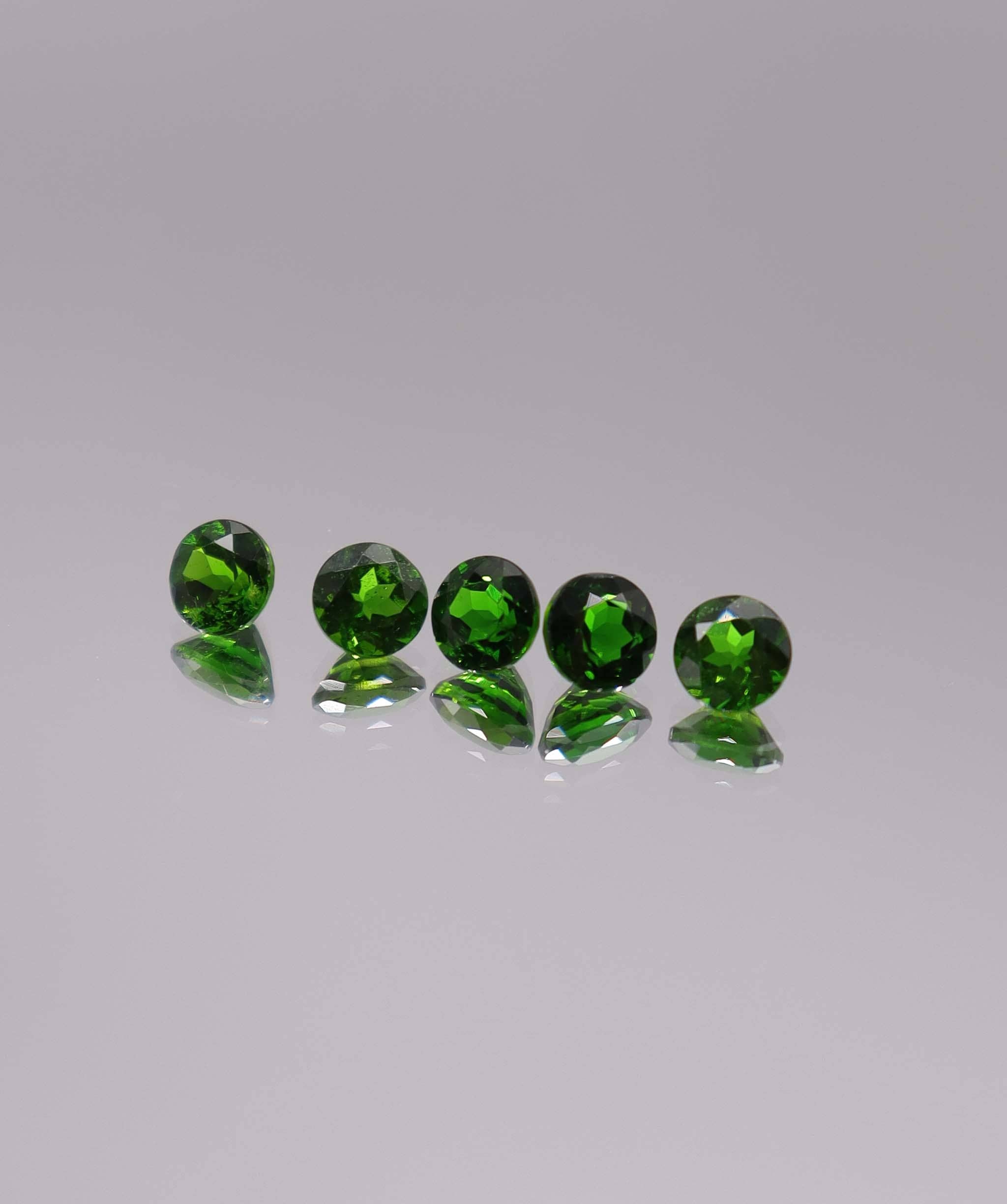 Luxury Promise 2.85ct Chrome Diopside Round 5pcs DXBCS3242