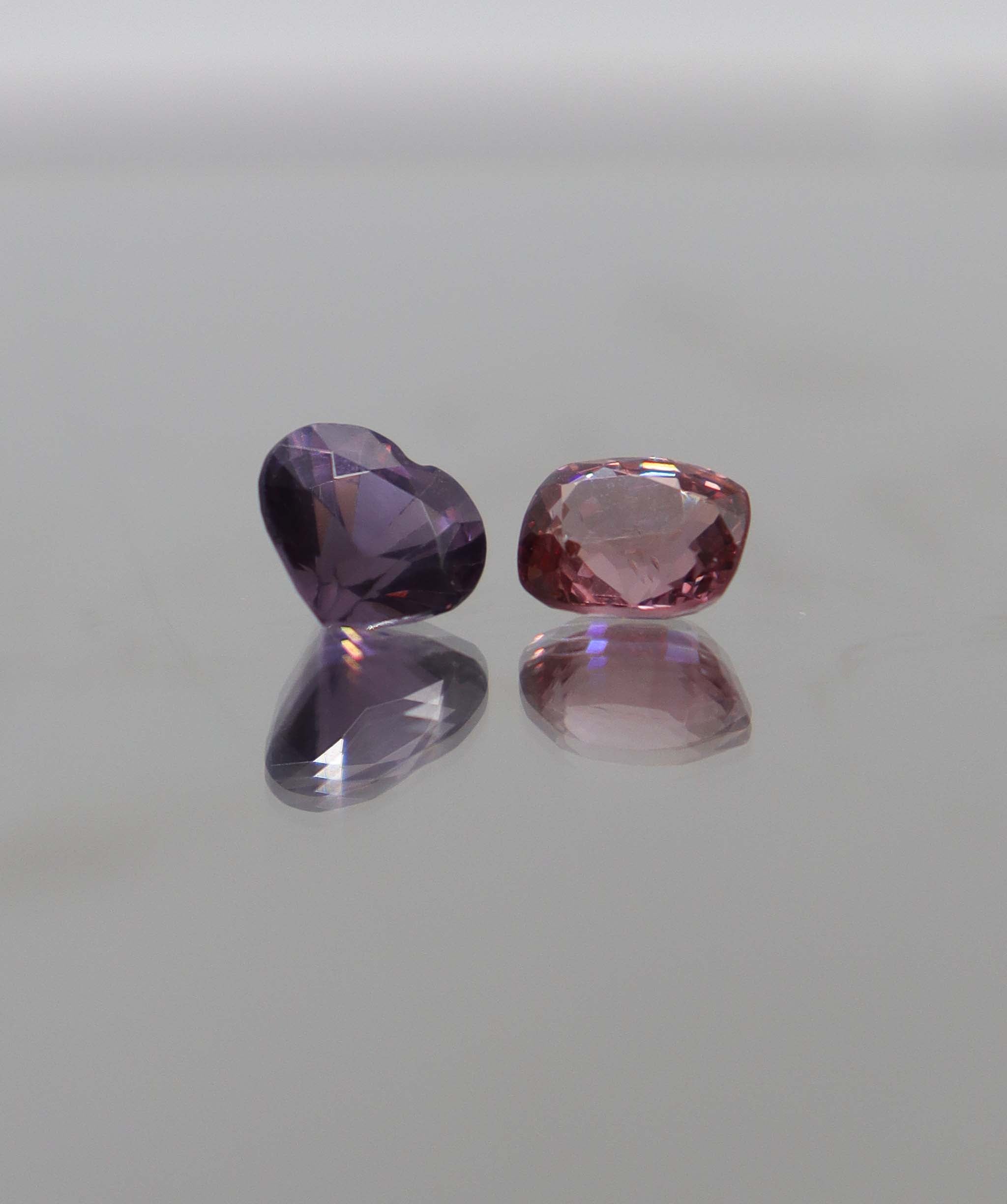 Luxury Promise 2.86ct Spinel Heart Moi et Toi DXBCS0371