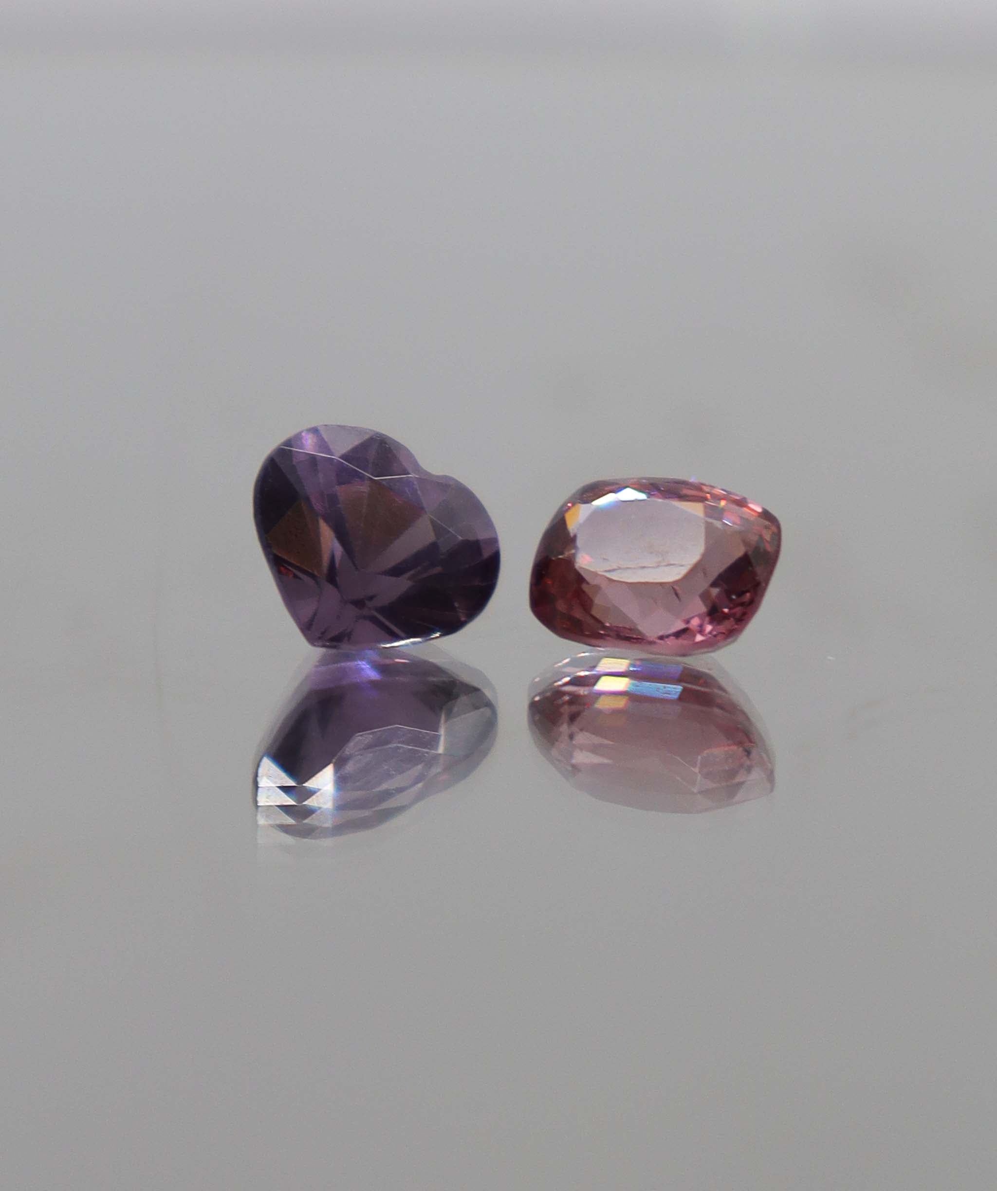 Luxury Promise 2.86ct Spinel Heart Moi et Toi DXBCS0371