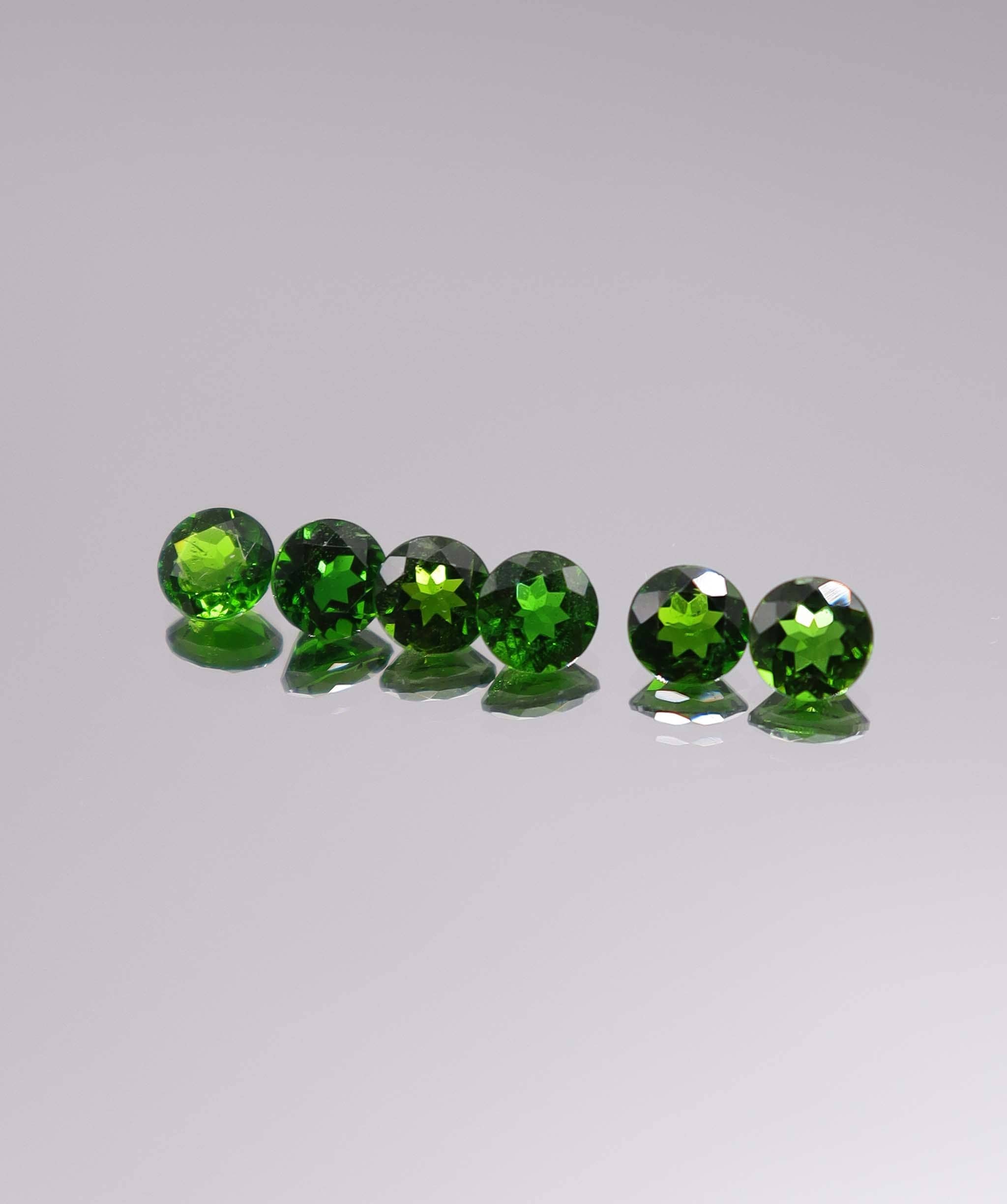 Luxury Promise 2.96ct Chrome Diopside Round 6pcs DXBCS3241