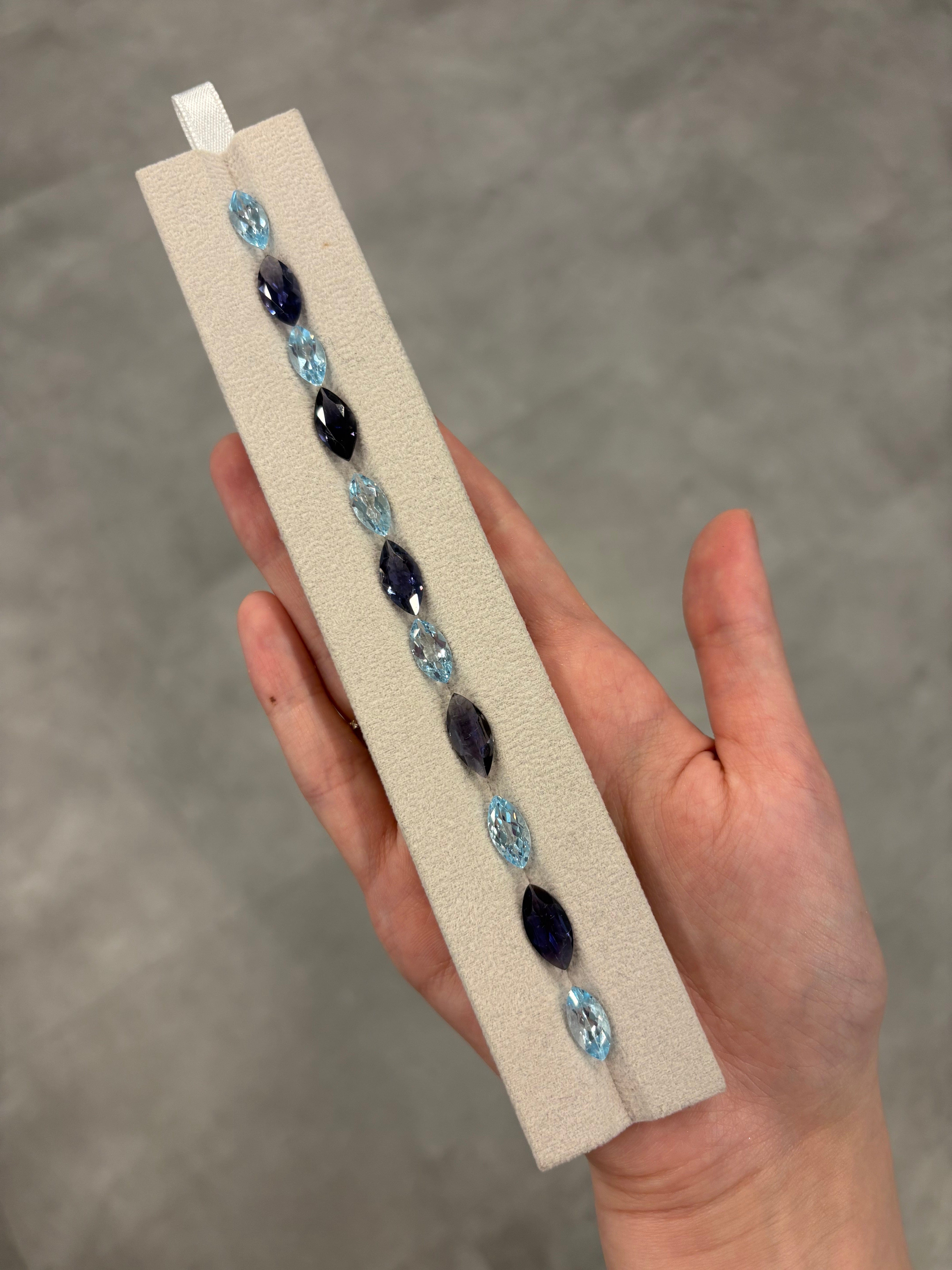 Luxury Promise 20.86ct Topaz & Iolite Marquise Set DXBCS2616