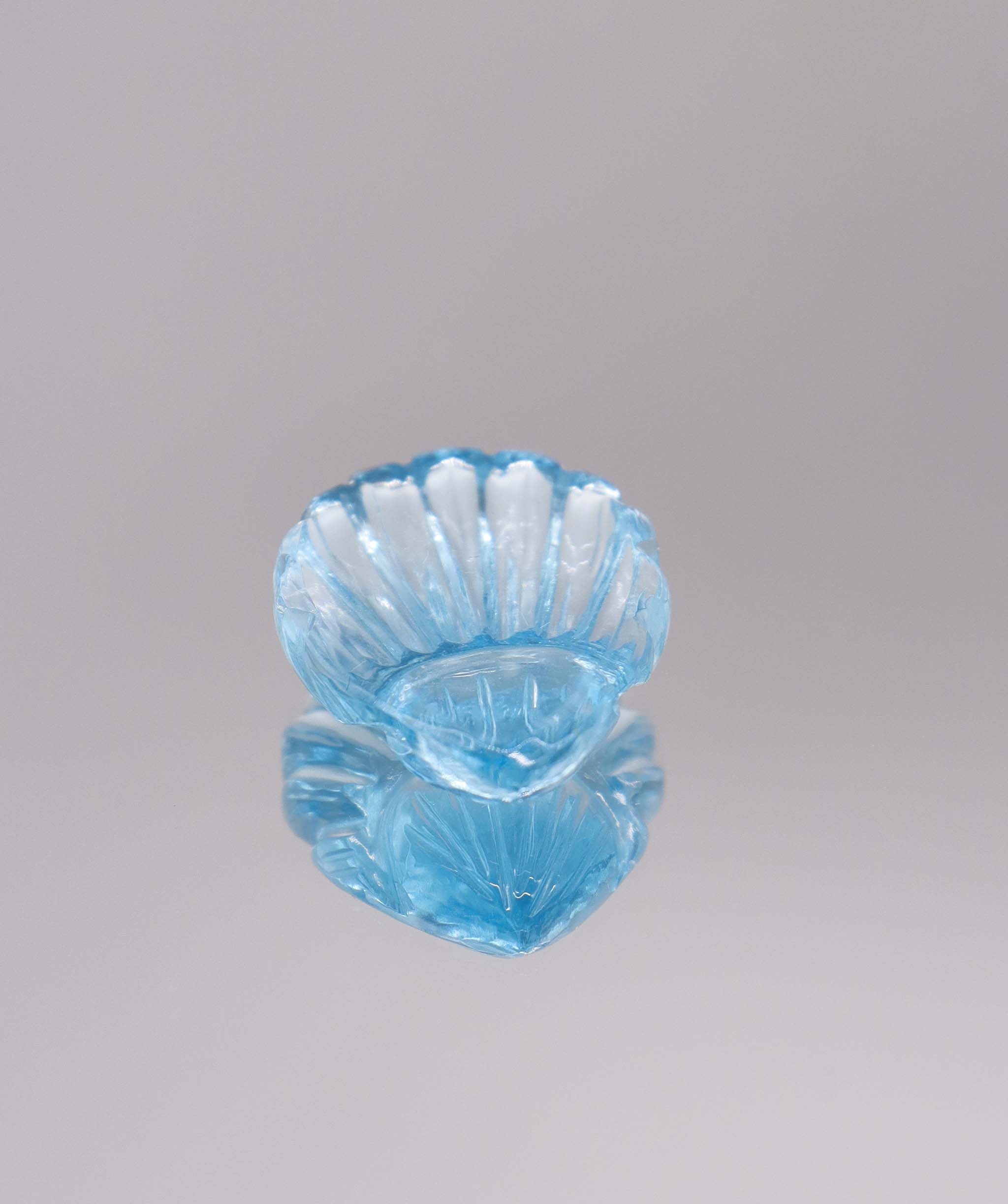 Luxury Promise 21.25ct "Shell" Blue Topaz Fantasy Carved  DXBCS2787