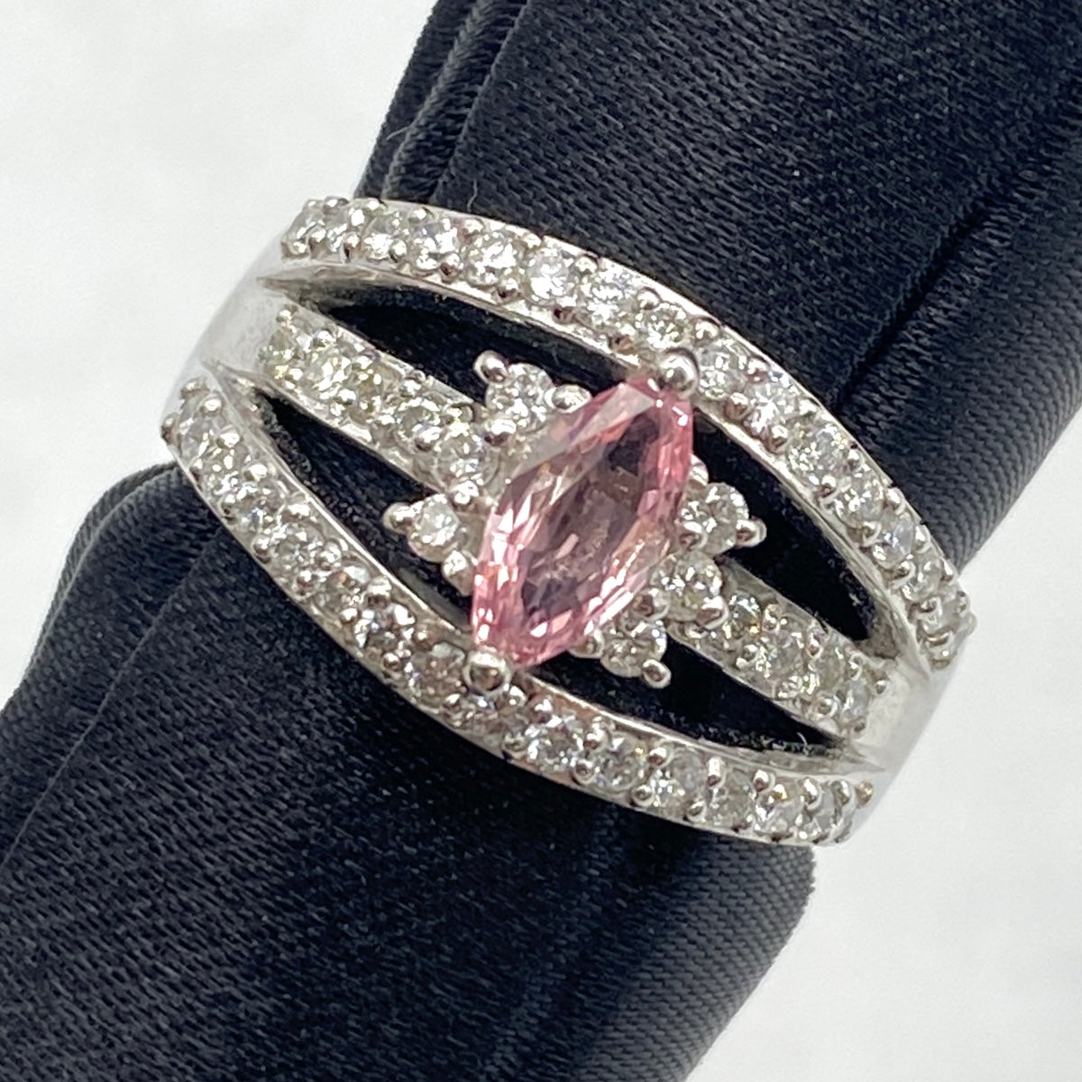 LUXURY PROMISE 24-30425-0 PT900 PAPARATIA S Ring PA 0.479 DA 0.60 10.6g NGL