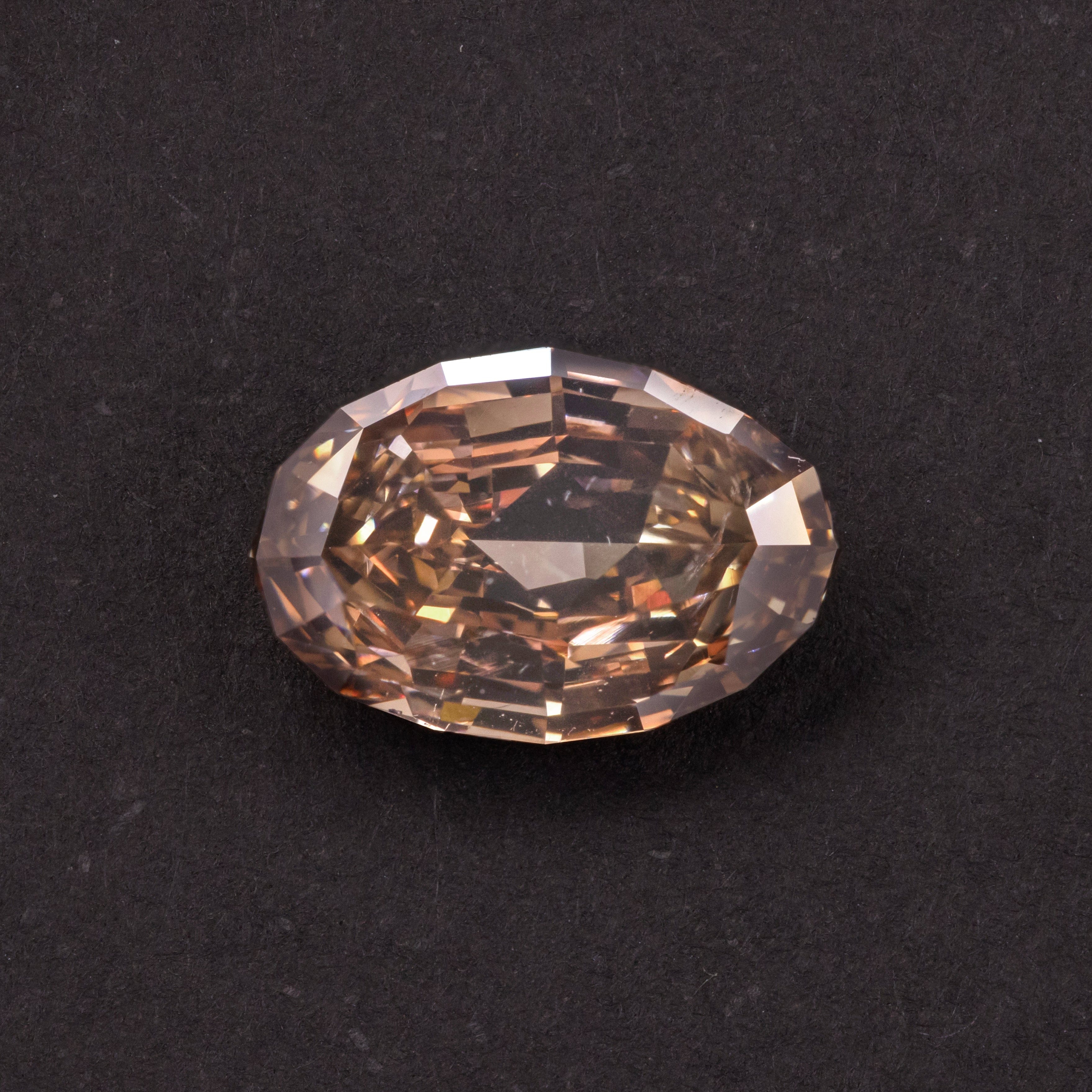 Luxury Promise 2crt Intense pink ember Antique oval Diamond ANC1407